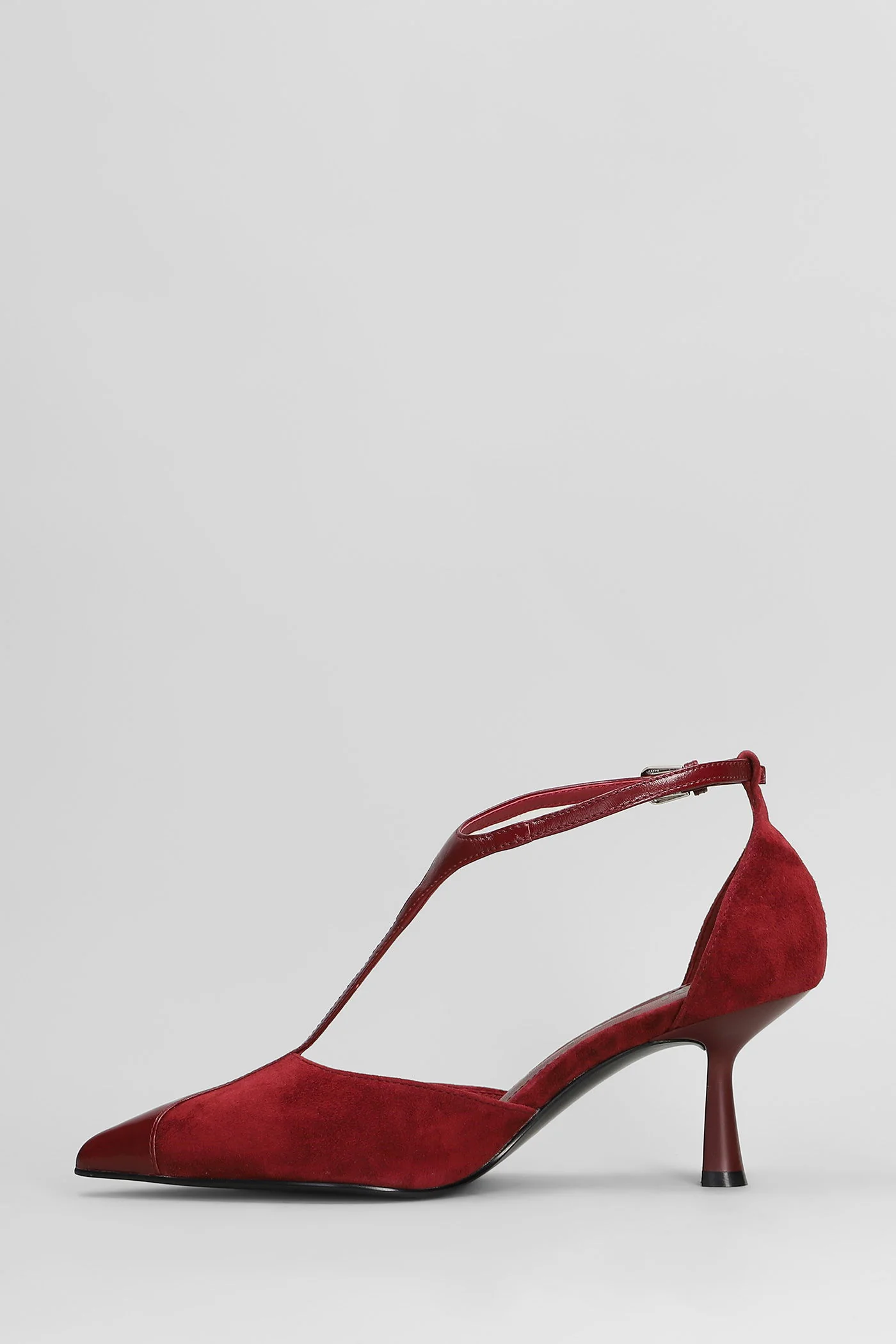 Pumps in bordeaux suede - Image 3