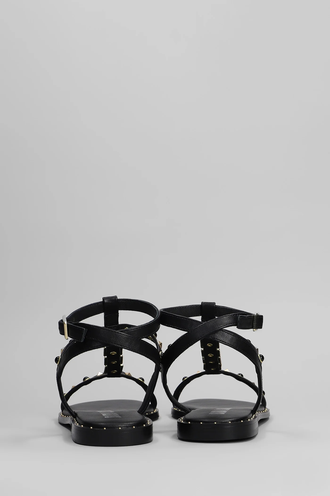 Remi Flats in black leather - Image 4