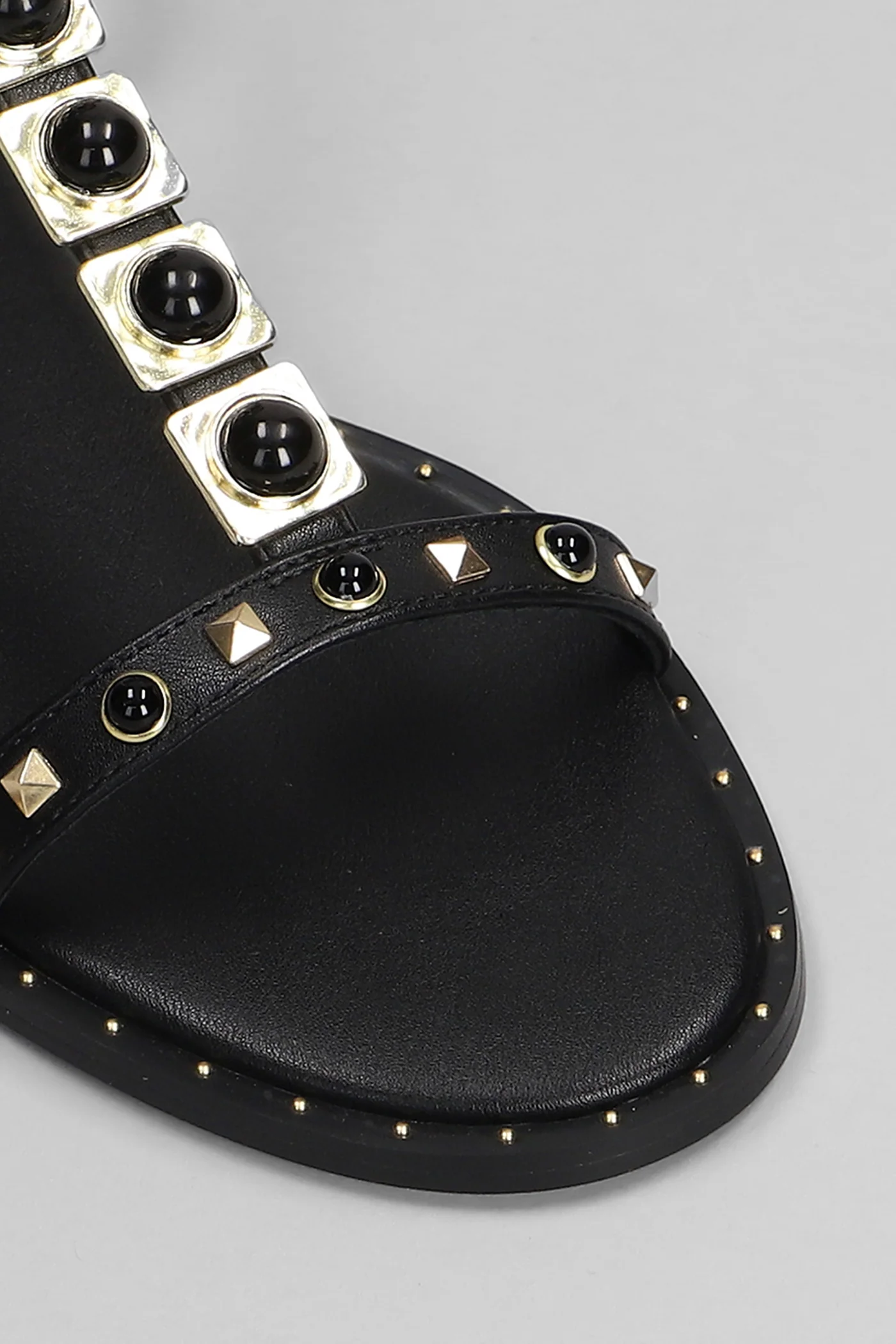 Remi Flats in black leather - Image 5
