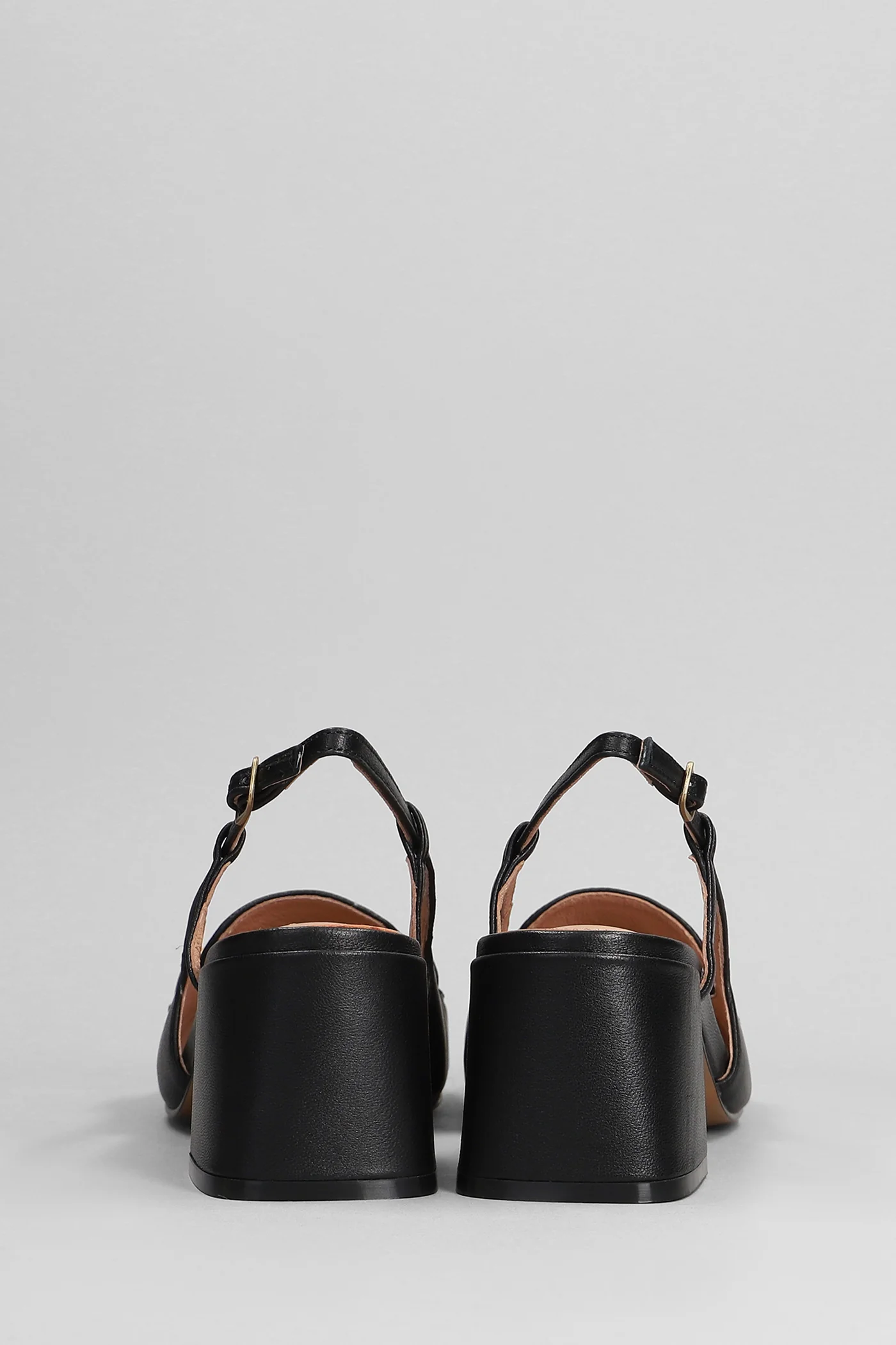 Renee 60 Pumps in black leather - Image 4