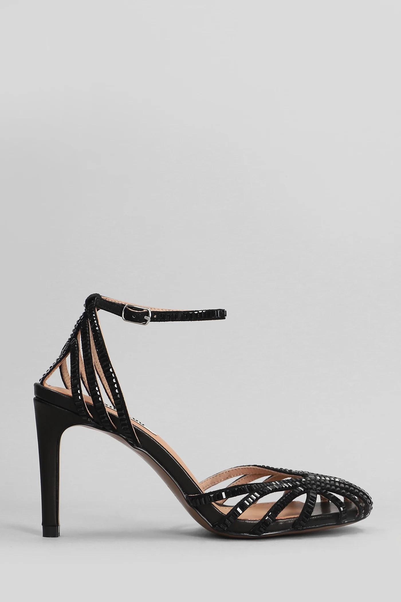 Sernik Sandals in black leather