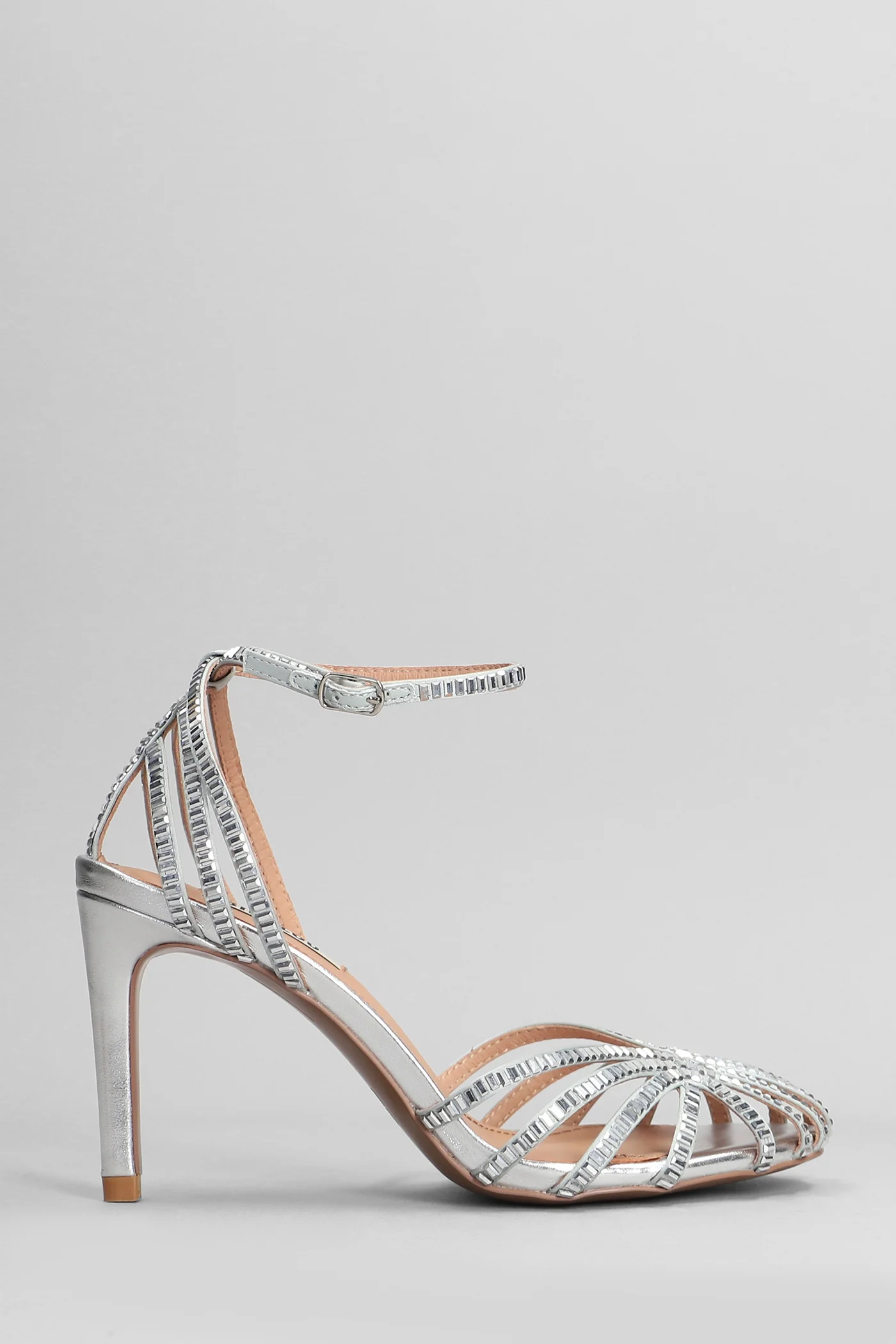 Sernik Sandals in silver leather