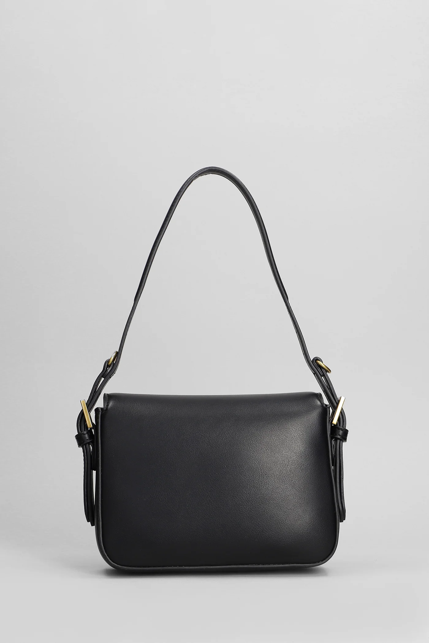 Shoulder bag in black leather - Image 3