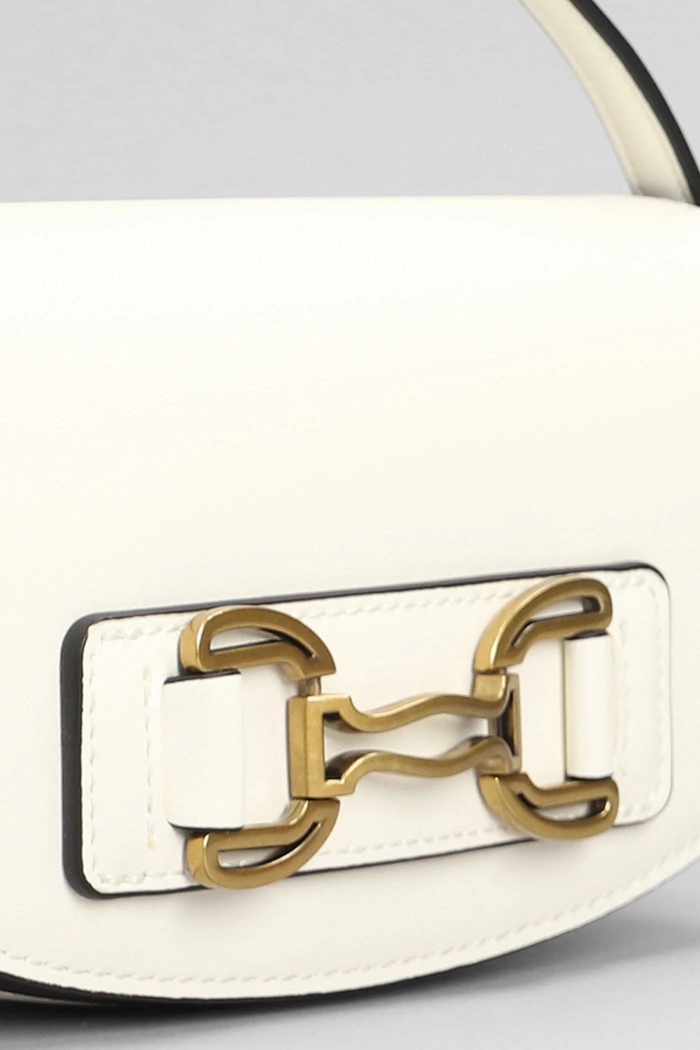 Shoulder bag in white leather - Image 4
