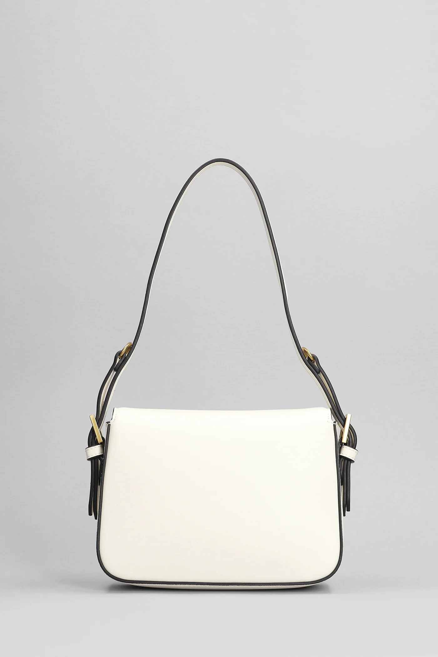 Shoulder bag in white leather - Image 3