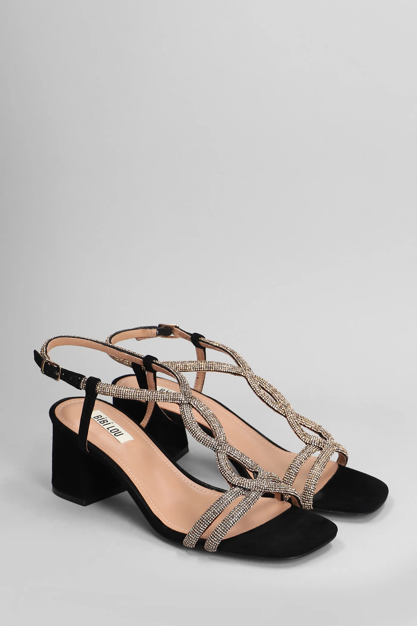 Tansy 60 Sandals in black suede - Image 2