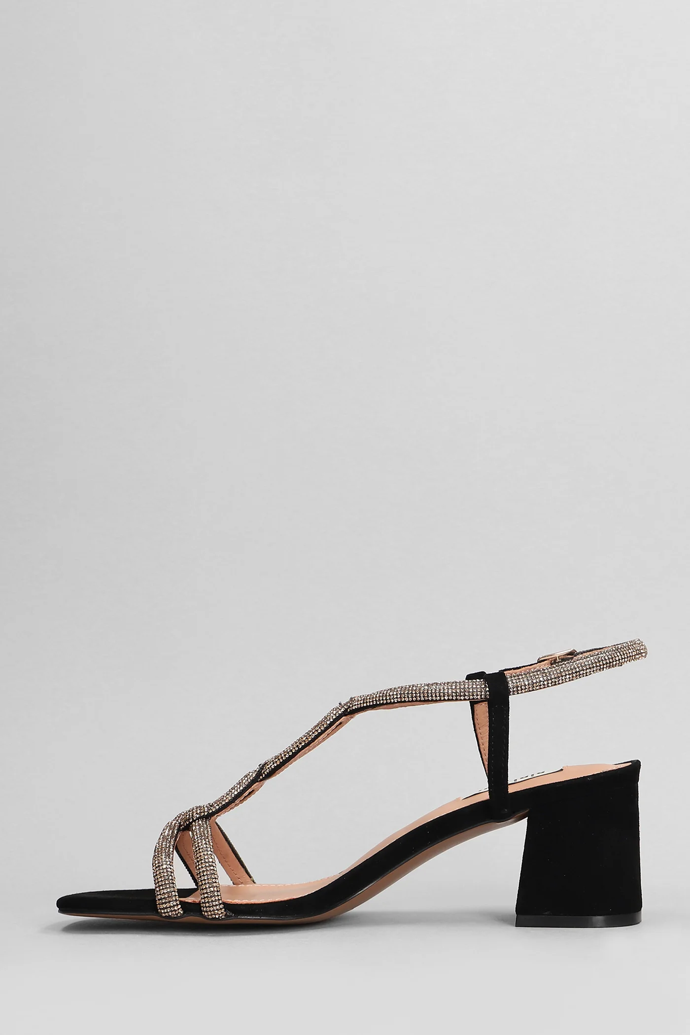 Tansy 60 Sandals in black suede - Image 3