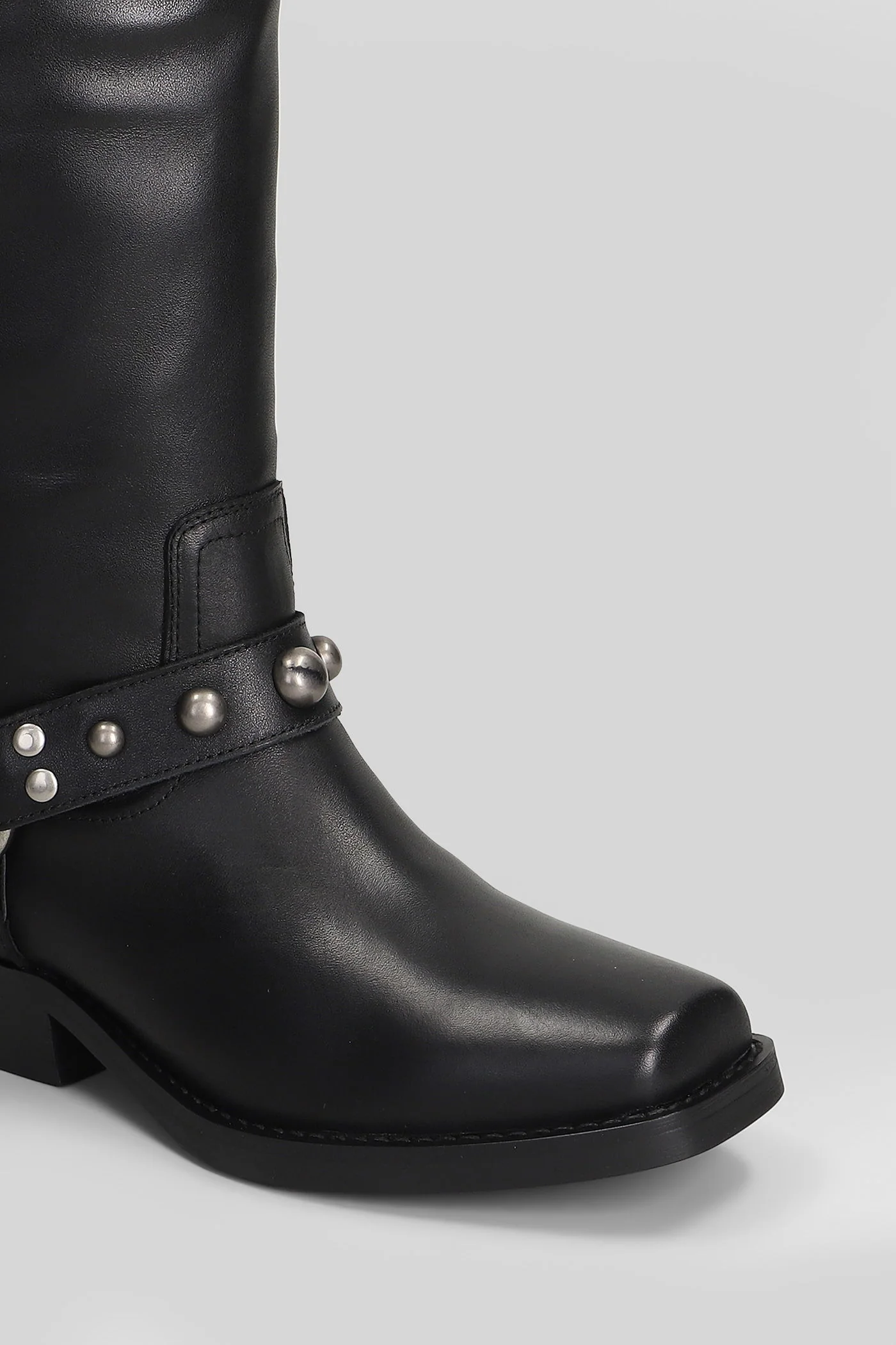 texan Ankle boots in black leather - Image 5