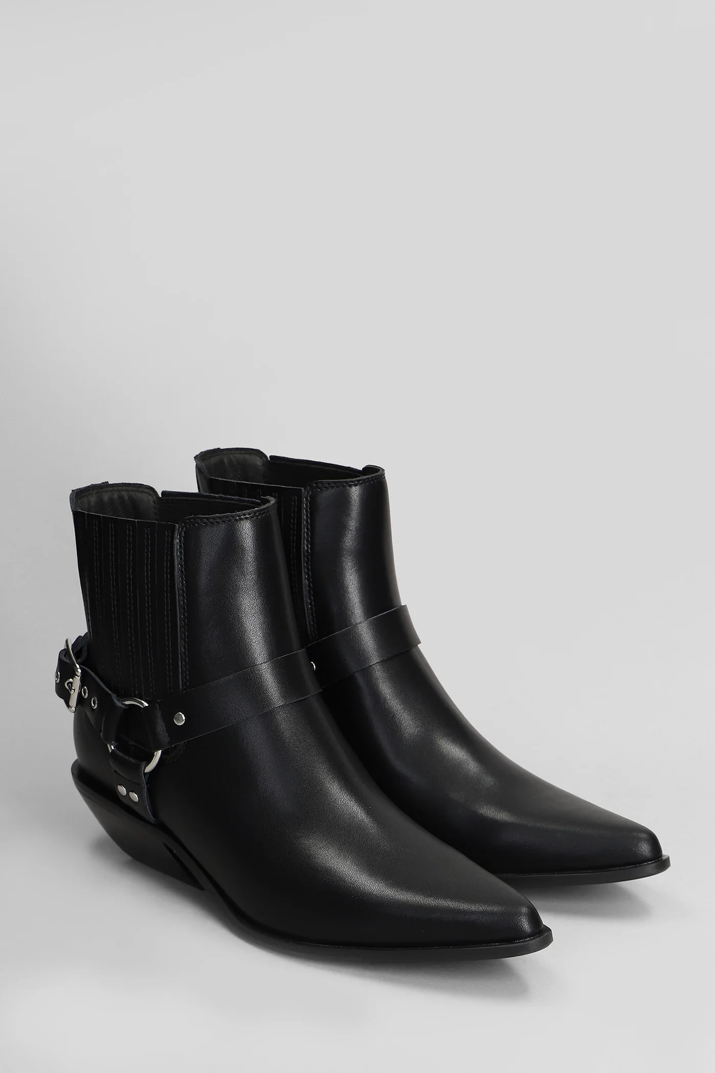 texan Ankle boots in black leather - Image 2