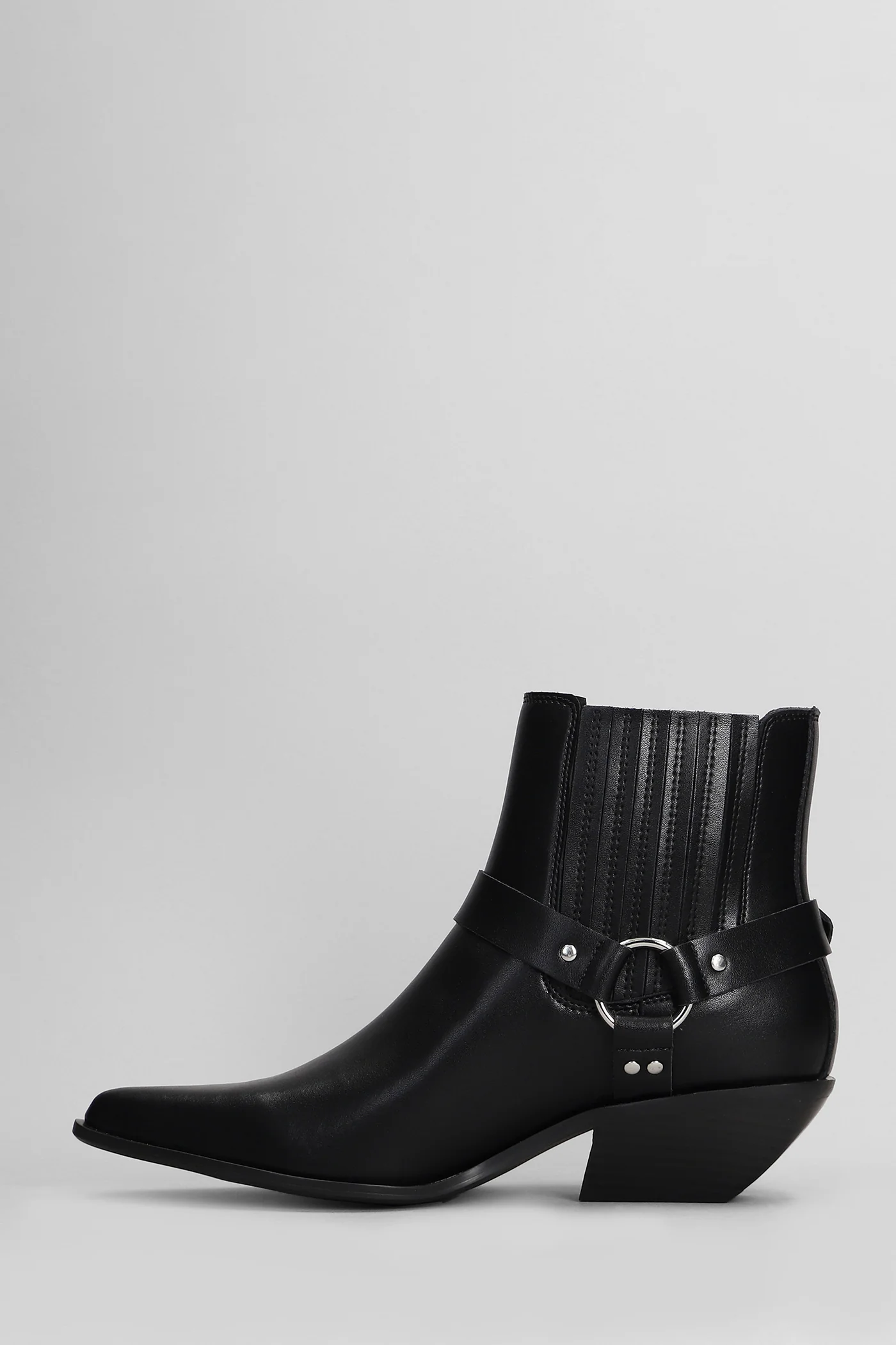 texan Ankle boots in black leather - Image 3