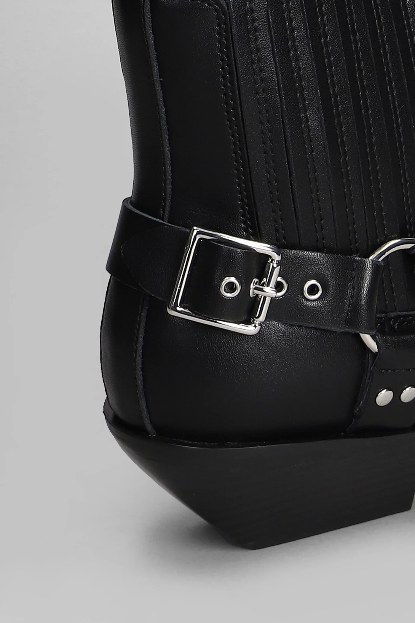 texan Ankle boots in black leather - Image 5