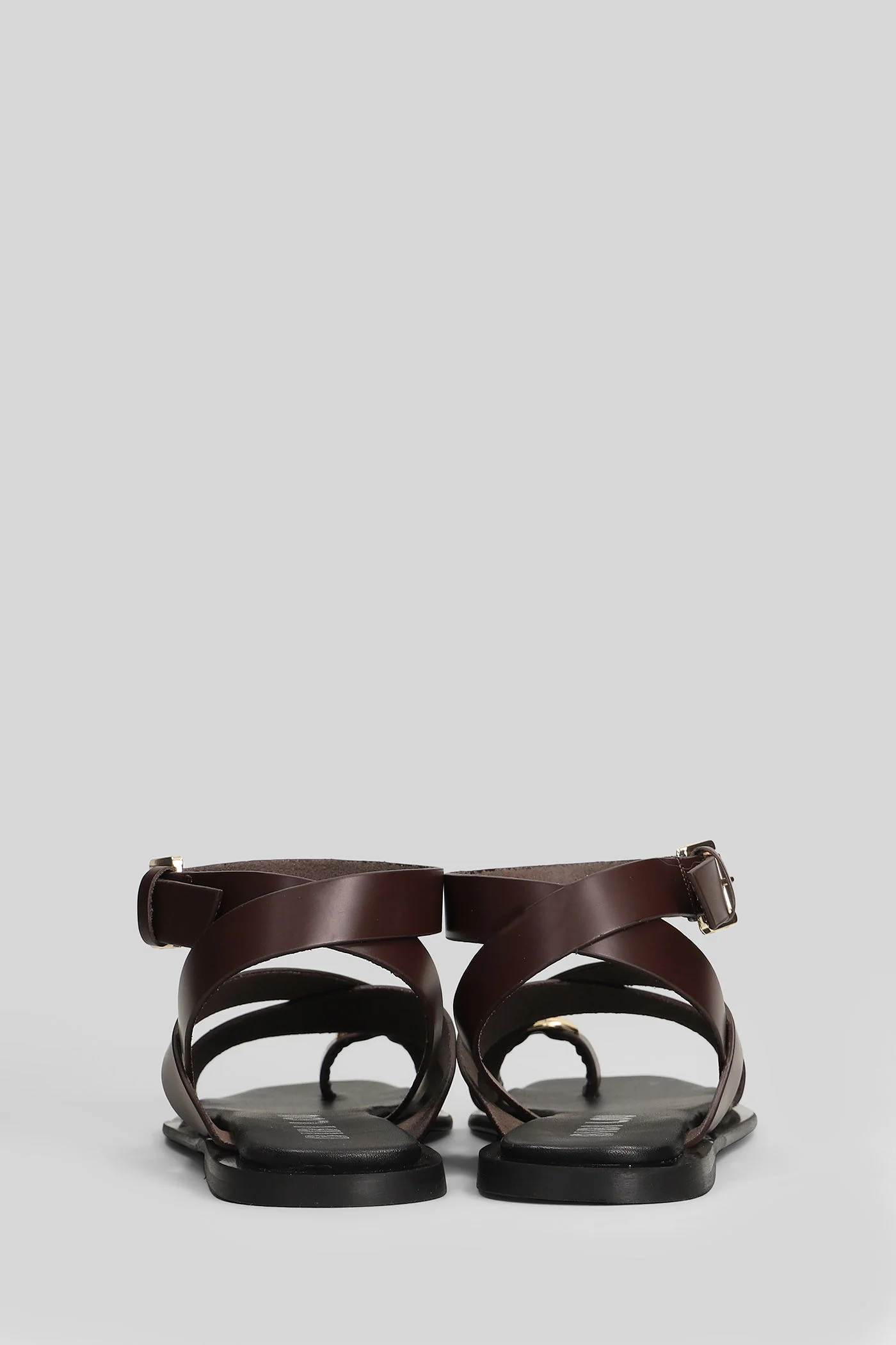 Vaz Flats in brown leather - Image 3