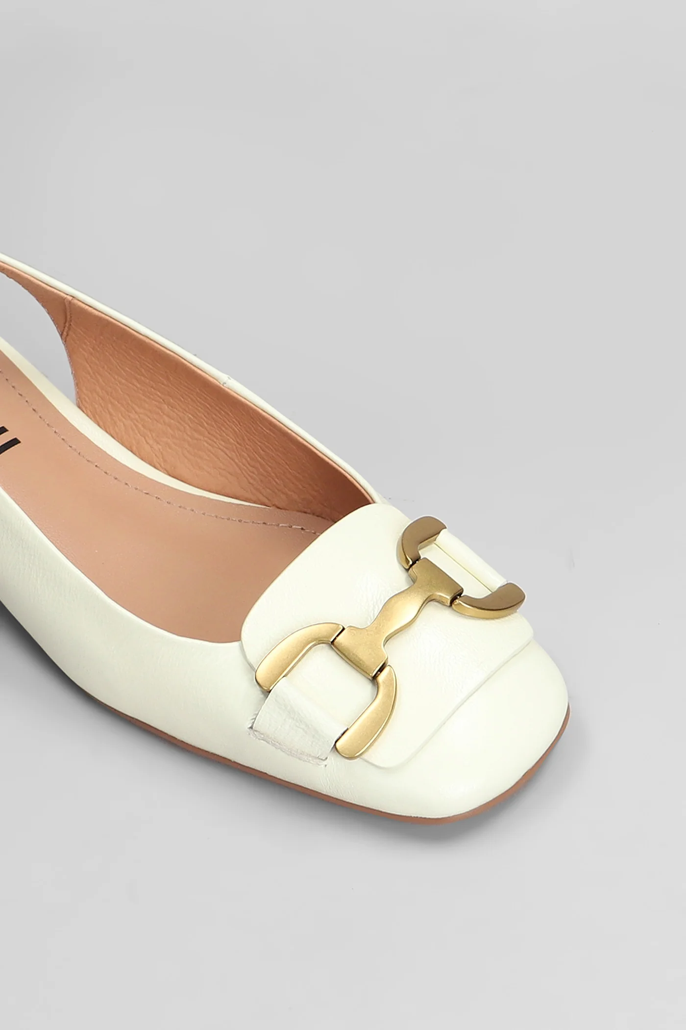 Vela 25 Ballet flats in white leather - Image 5