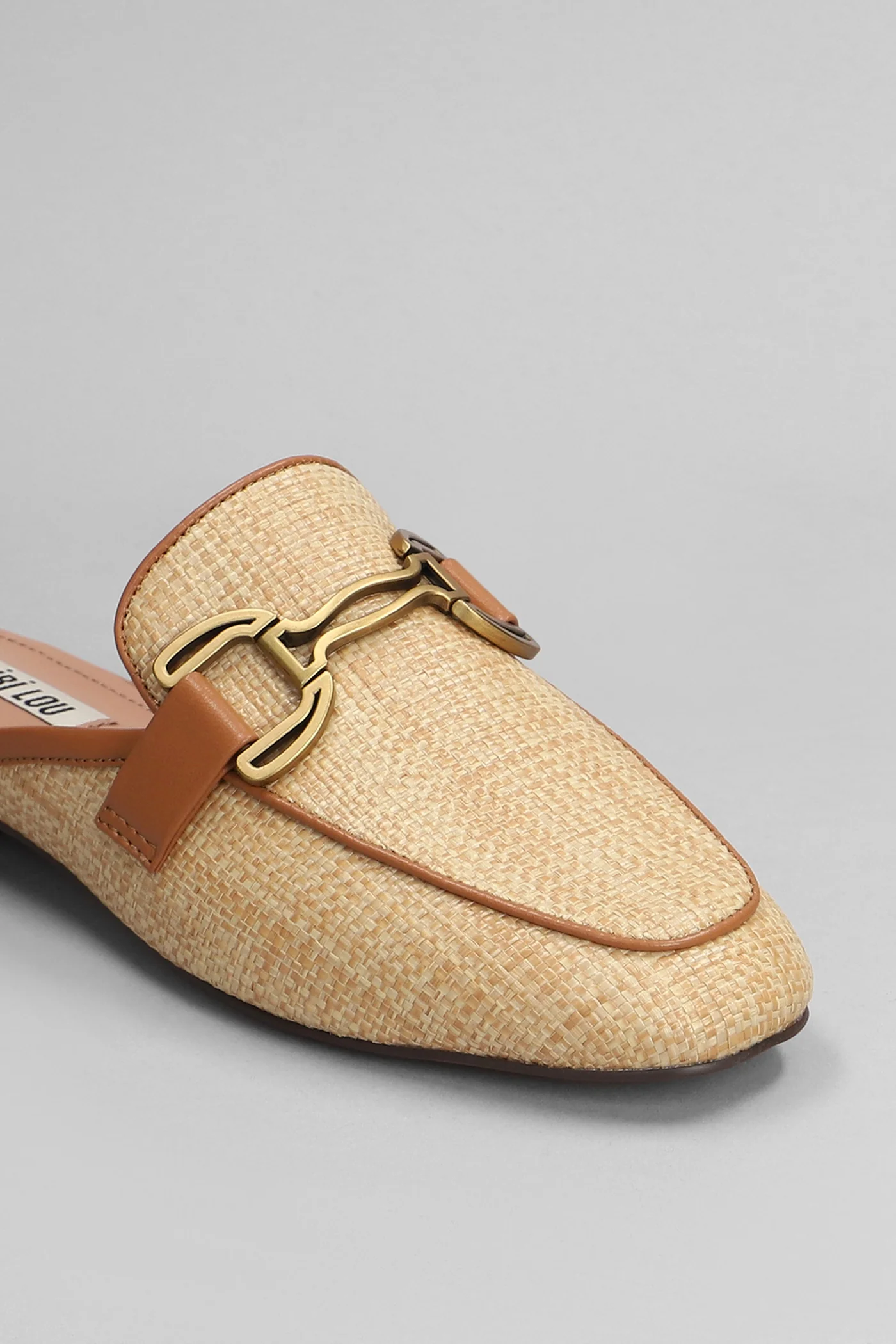 Vela Slipper Slipper-Mule in beige raffia - Image 5
