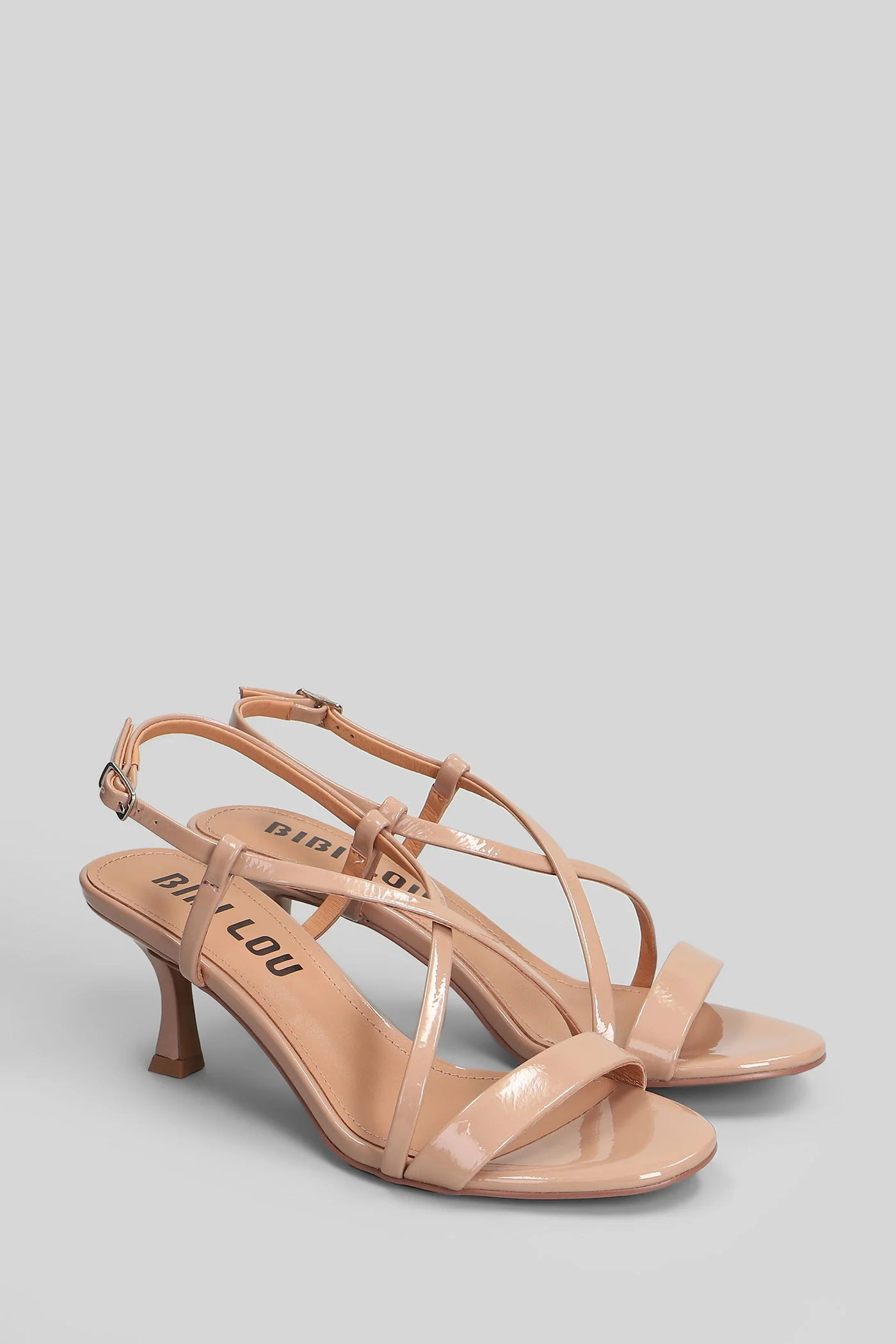 Zafiro 70 Sandals in powder patent leather - Image 2