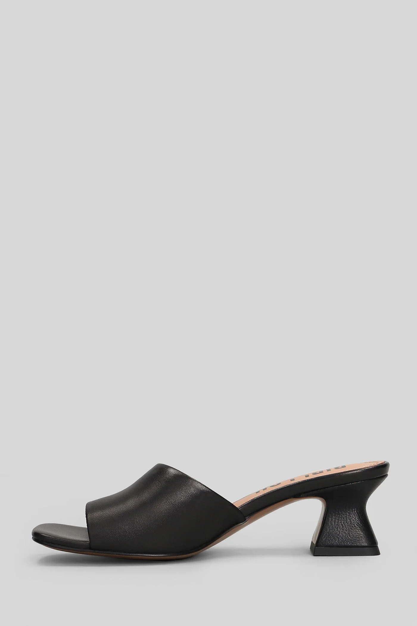 Zia 50 Slipper-Mule in black leather - Image 3