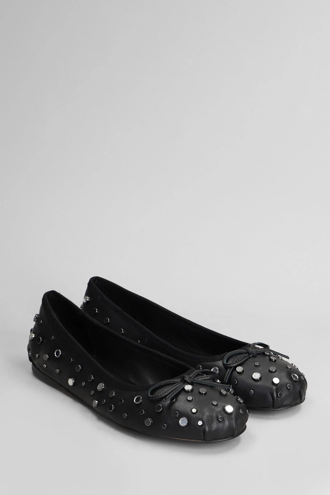 Zuri Flat Ballet flats in black leather - Image 2