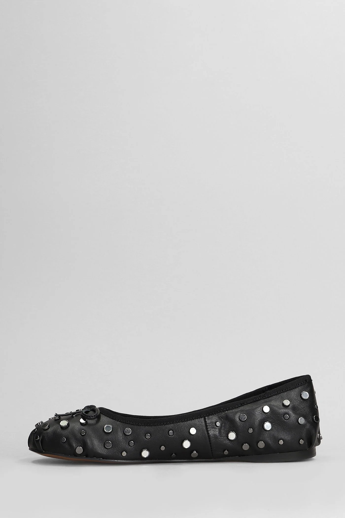 Zuri Flat Ballet flats in black leather - Image 3