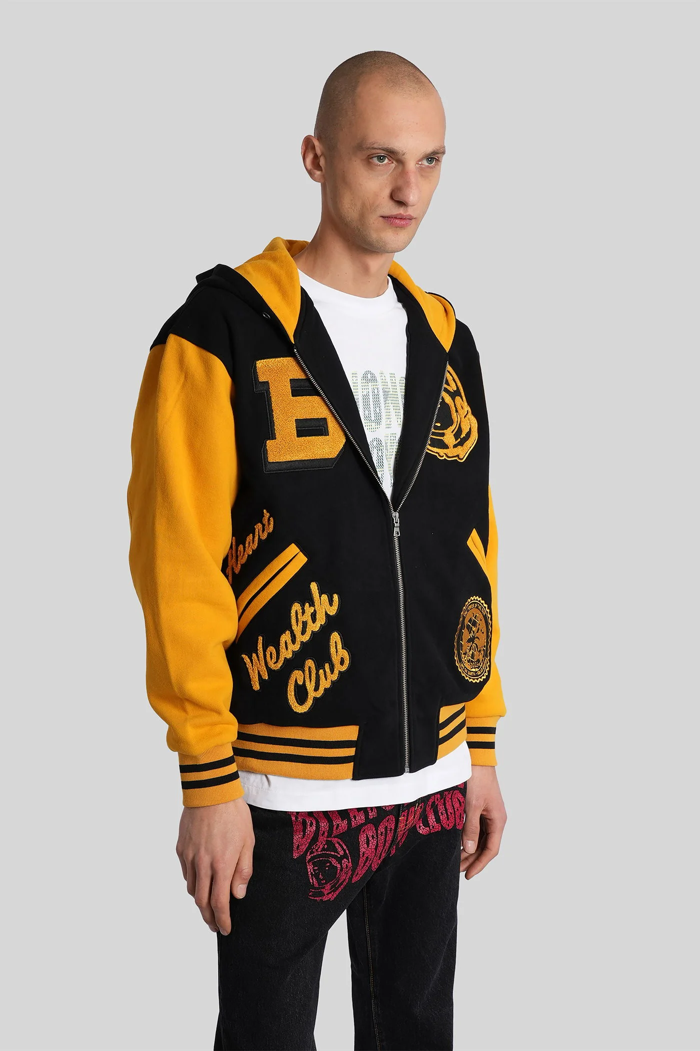 Bomber Jacket in black cotton - Image 4