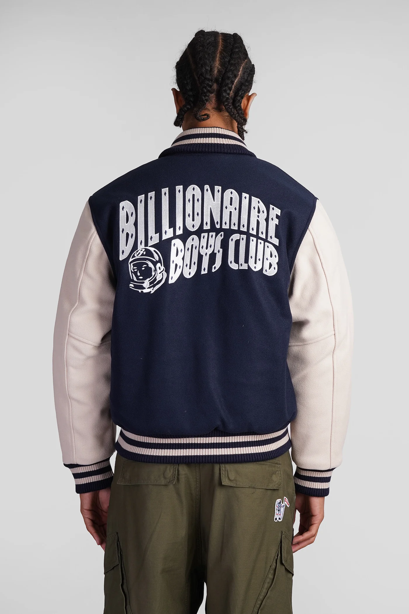 Bomber Jacket in blue polyester - Image 3