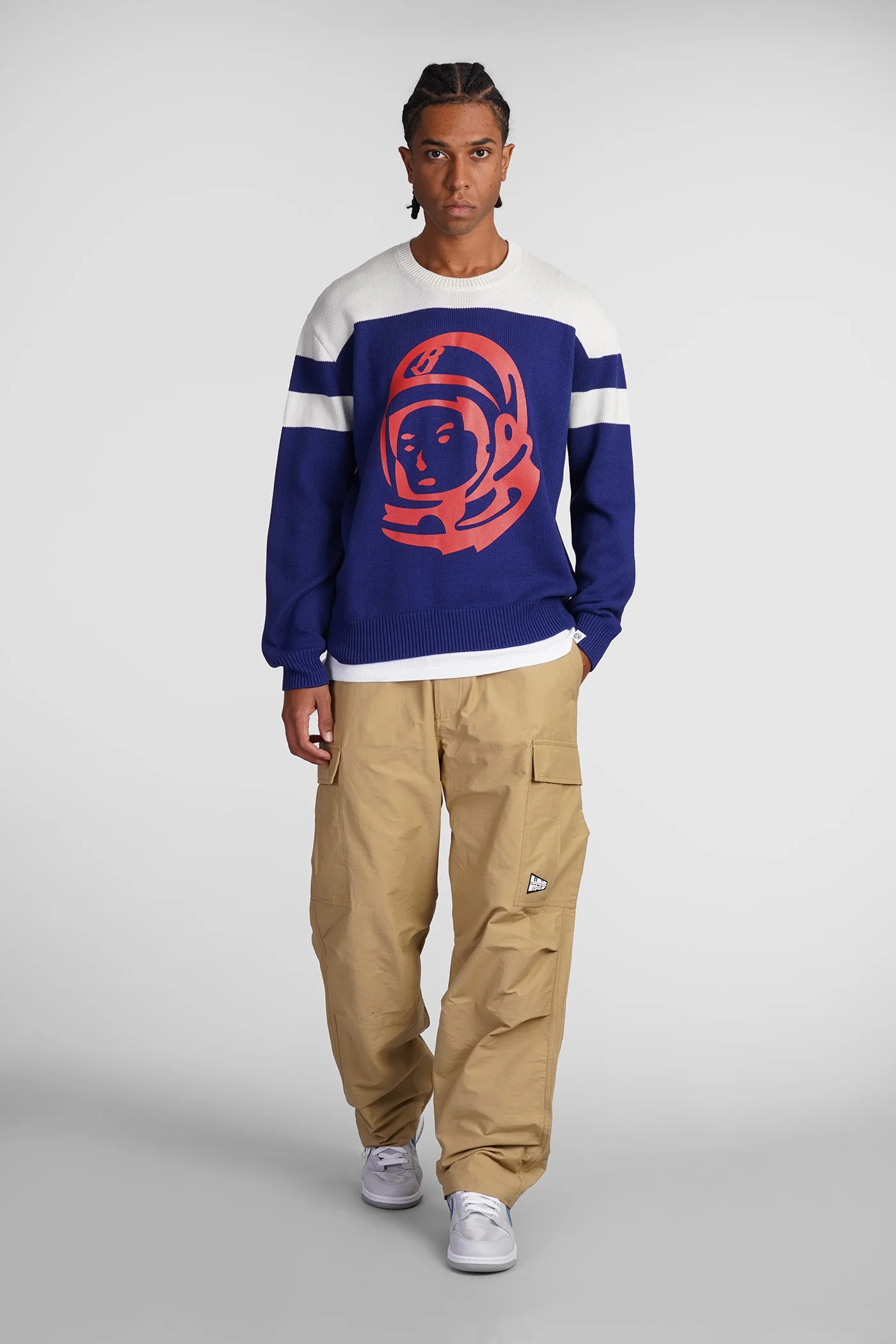 Knitwear in blue cotton - Image 2