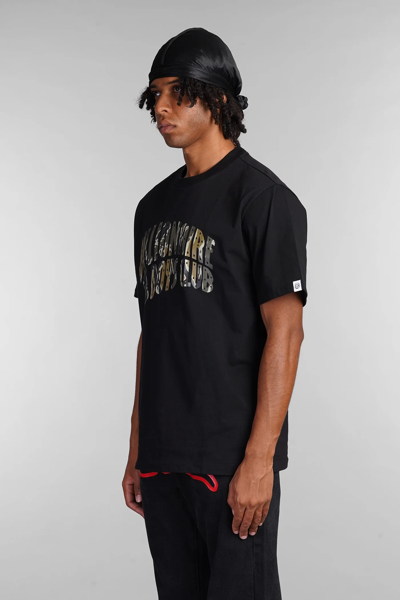 T-Shirt in black cotton - Image 4