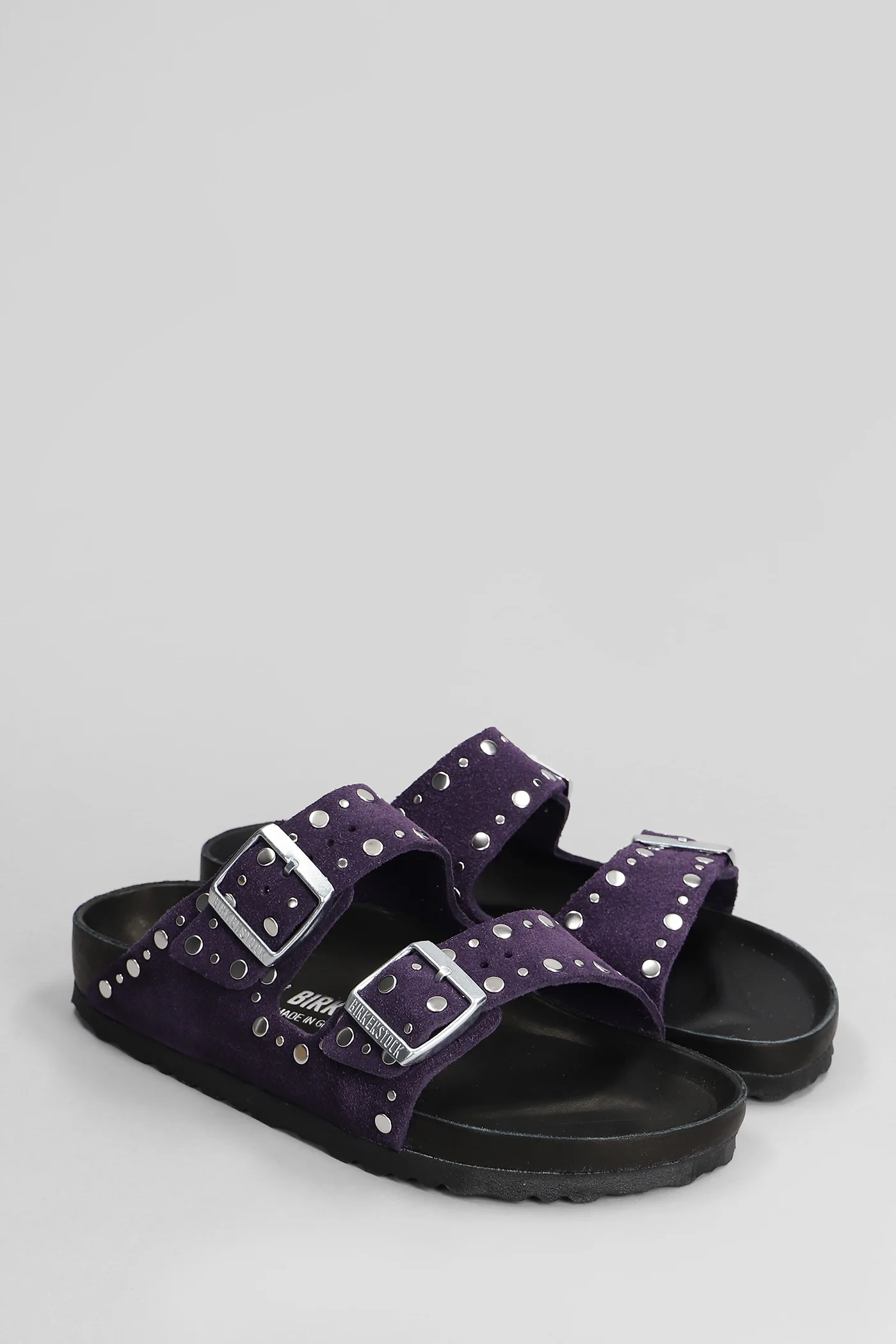 Arizona Rivet Flats in Viola suede - Image 2