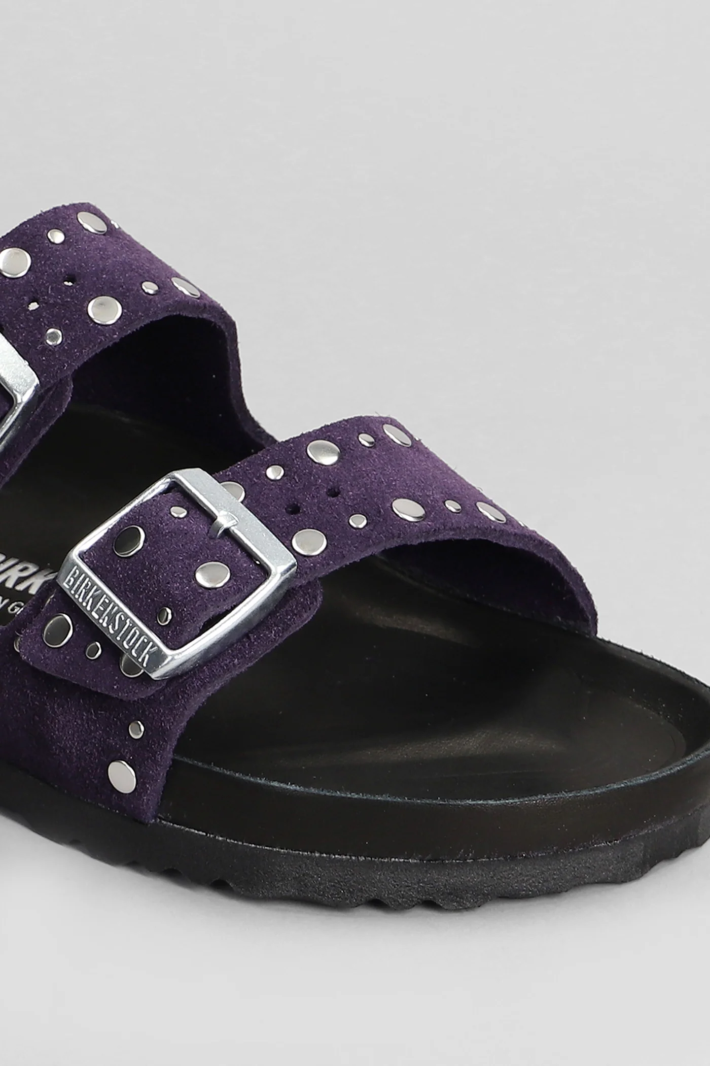 Arizona Rivet Flats in Viola suede - Image 5