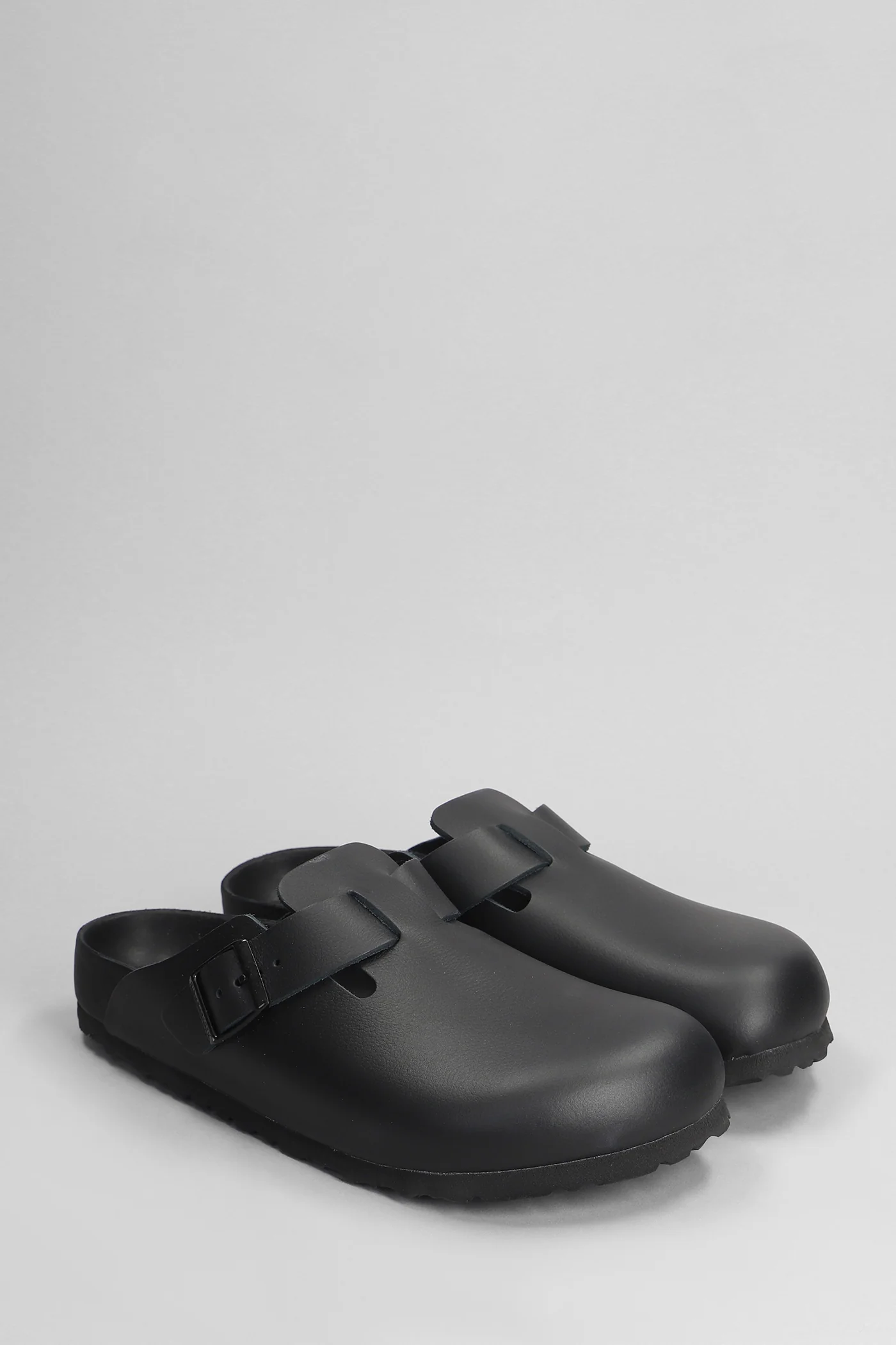 Boston Exquisite Slipper-Mule in black leather - Image 2