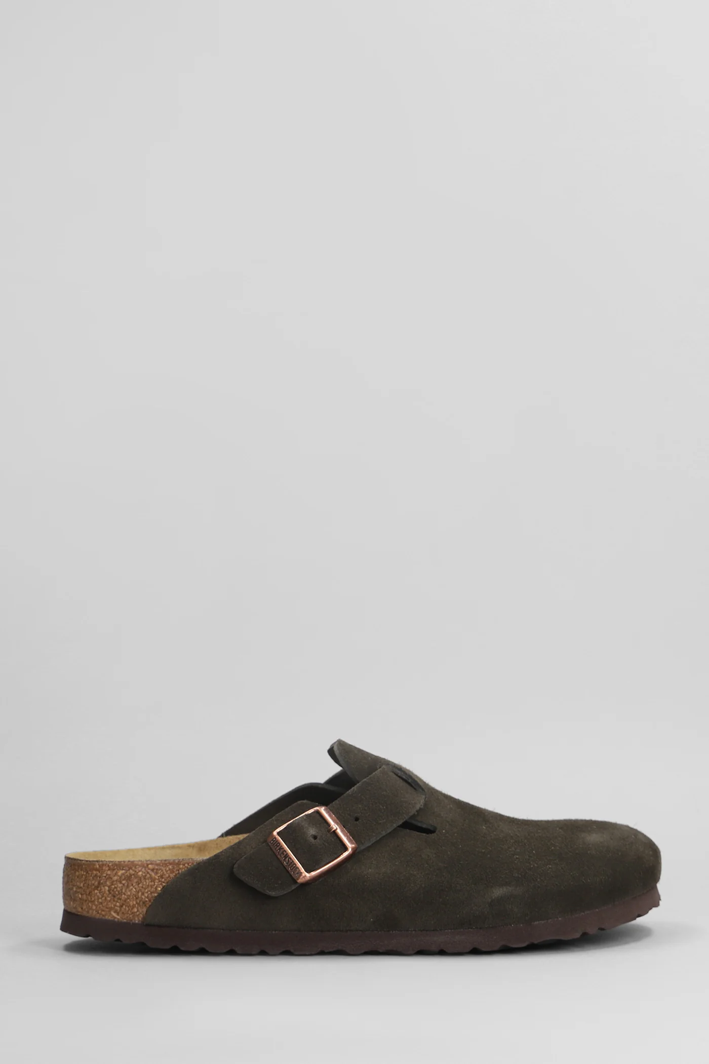 Boston Slipper-Mule in brown suede