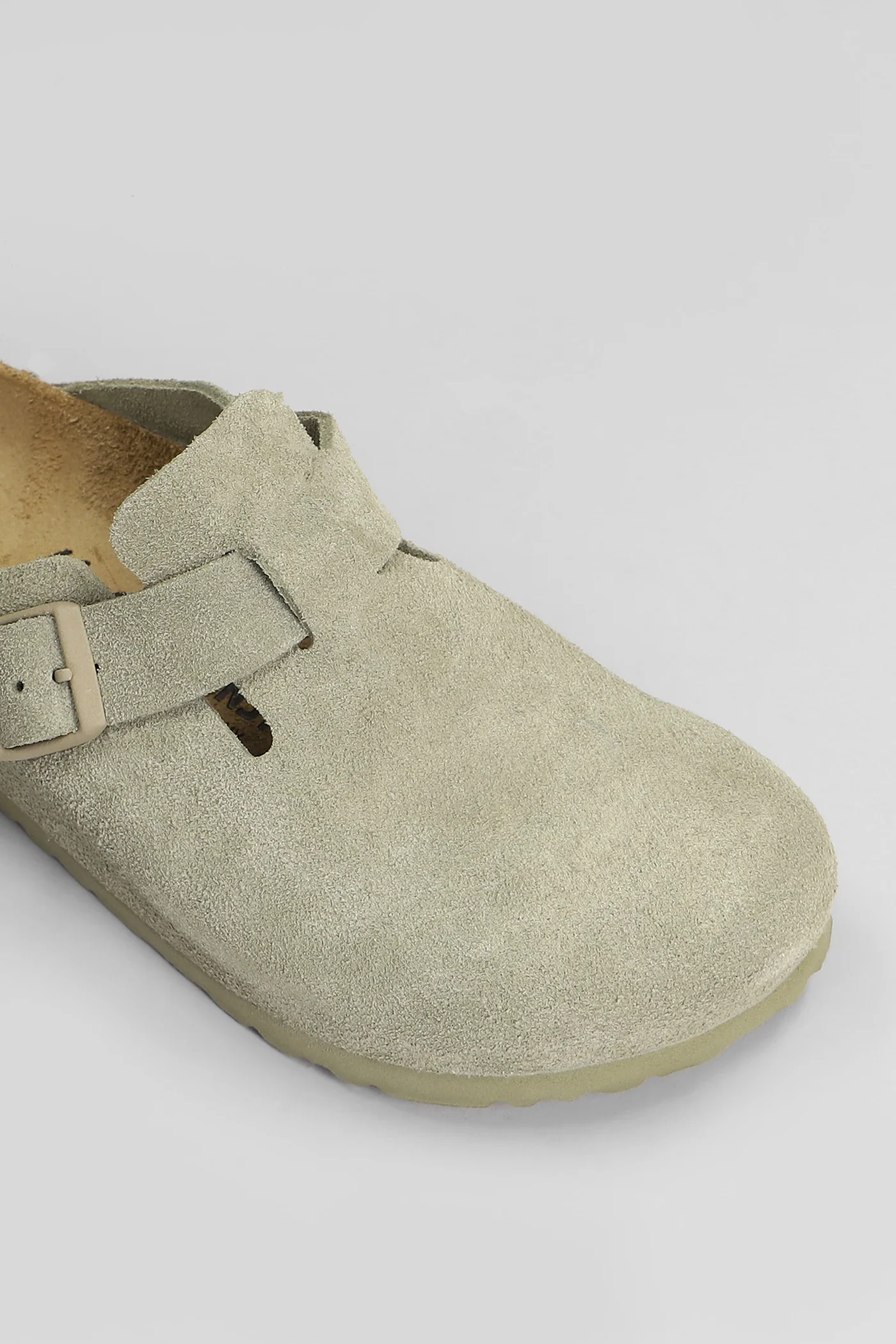 Boston Slipper-Mule in khaki suede - Image 5