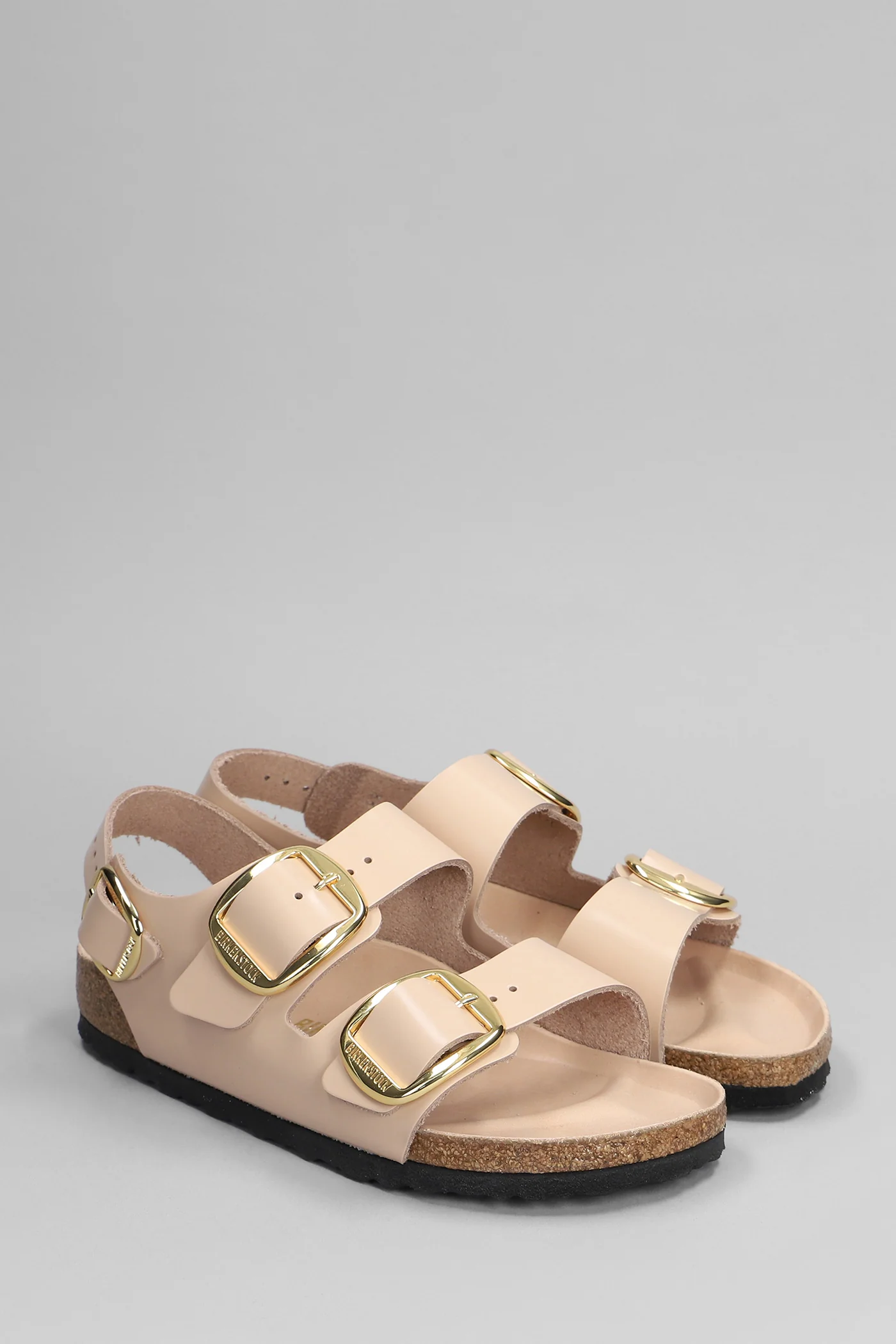 Milano Flats in beige leather - Image 2