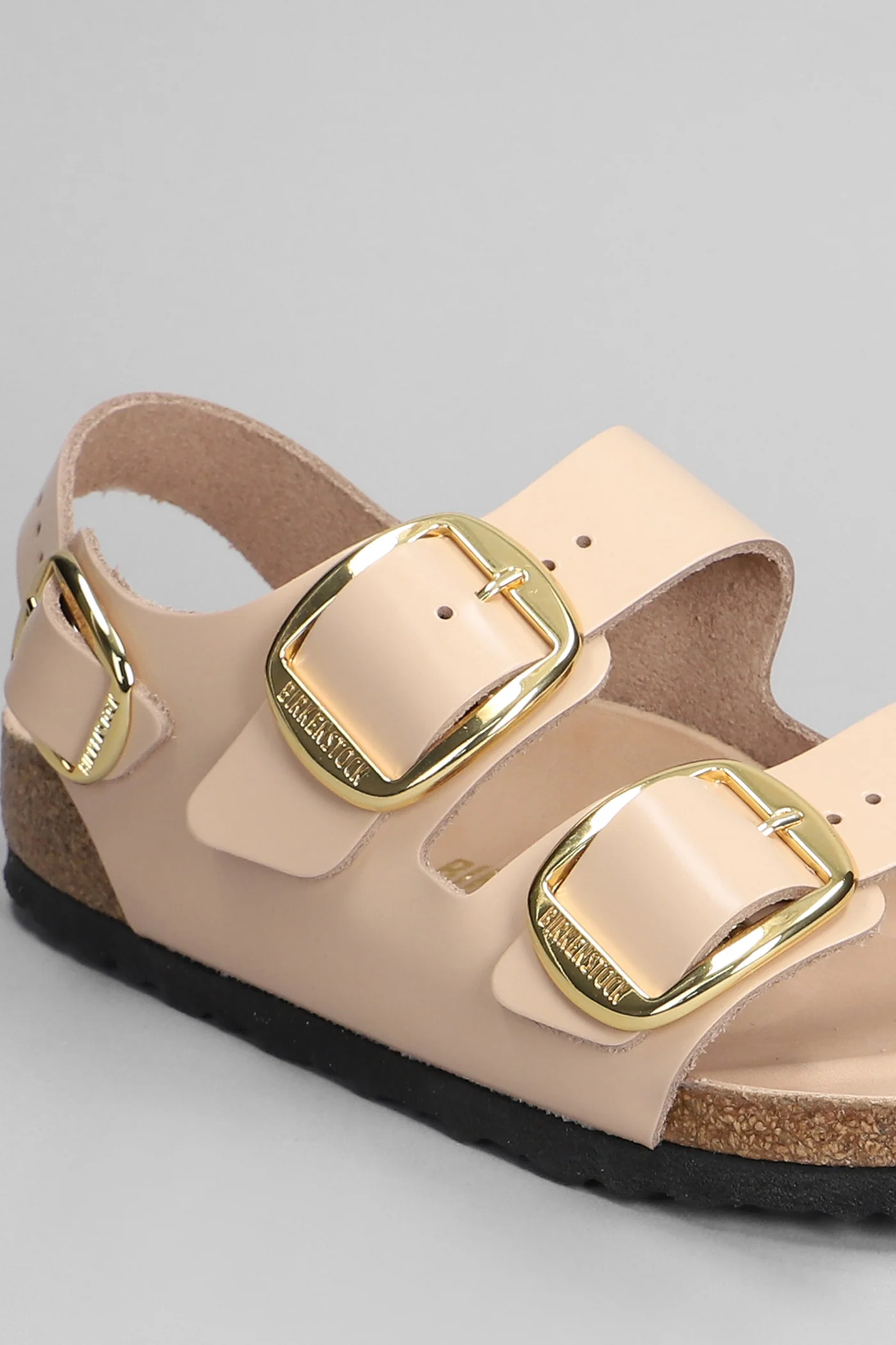 Milano Flats in beige leather - Image 5