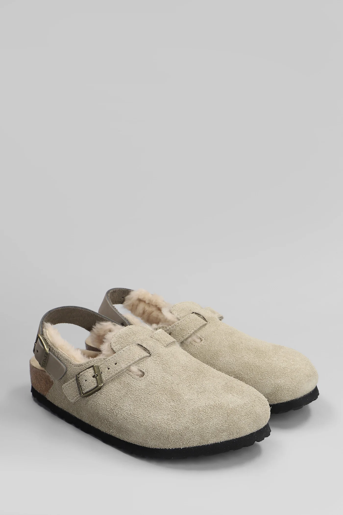 Tokio Slipper-Mule in beige suede - Image 2