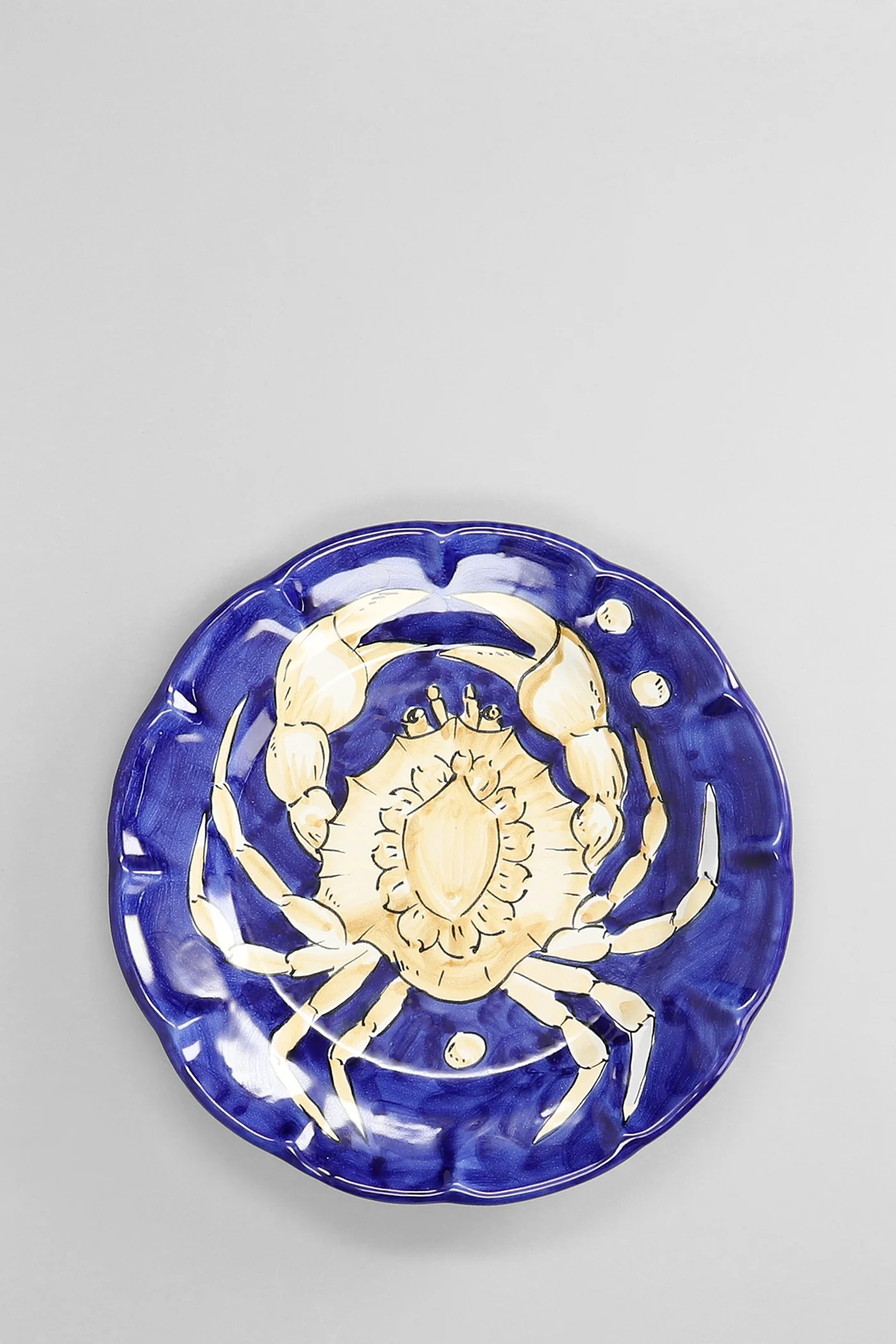 Sea Collection Set 3 Granchio  in blue ceramic