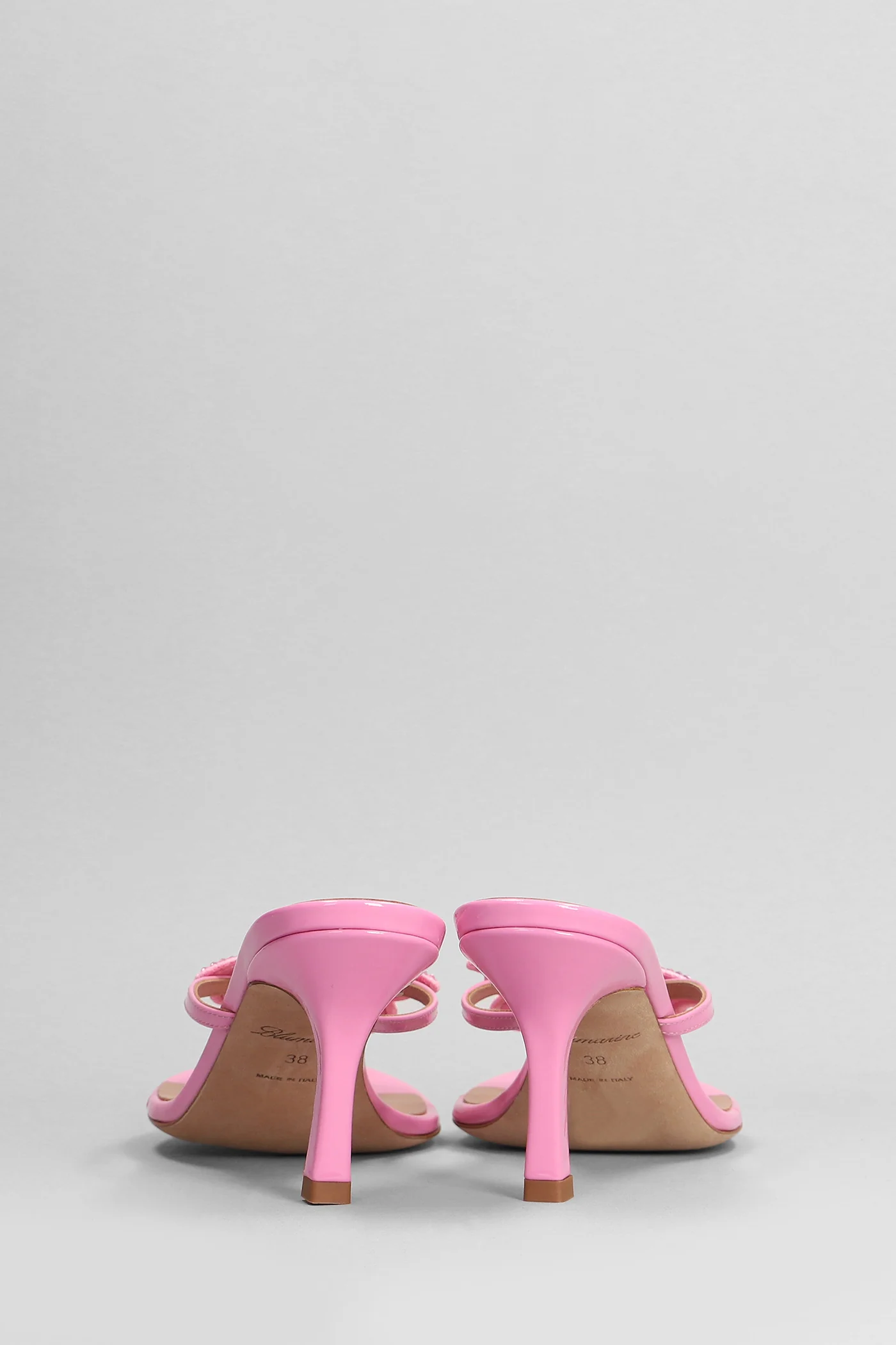 Butterfly Slipper-Mule in rose-pink patent leather - Image 4