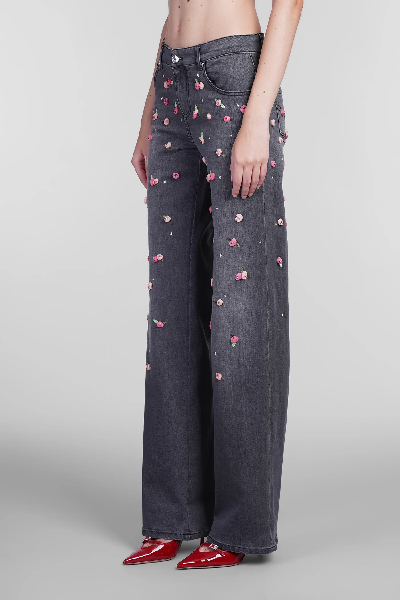 Jeans in grey cotton - Image 4