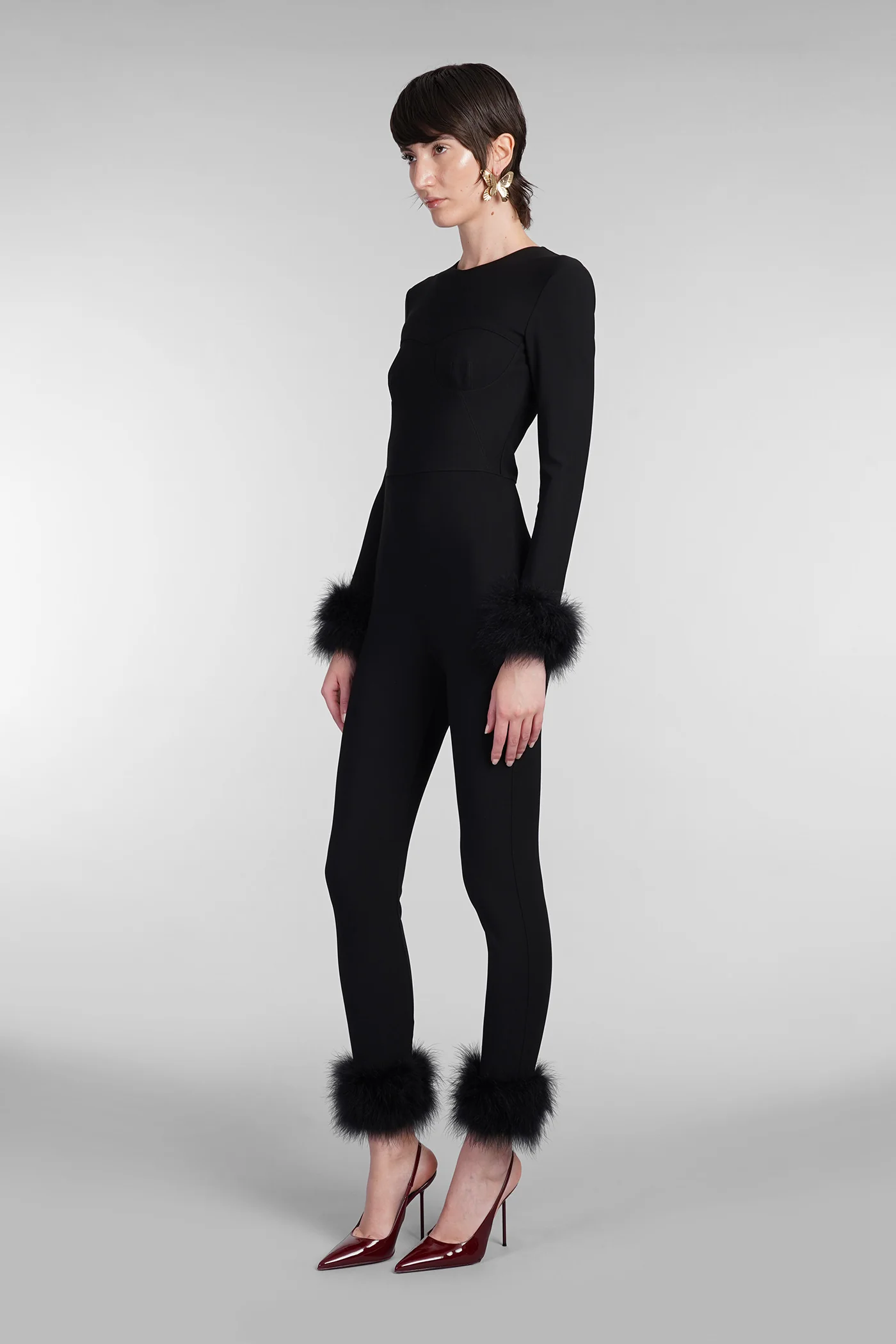 Jumpsuit in black viscose - Image 4