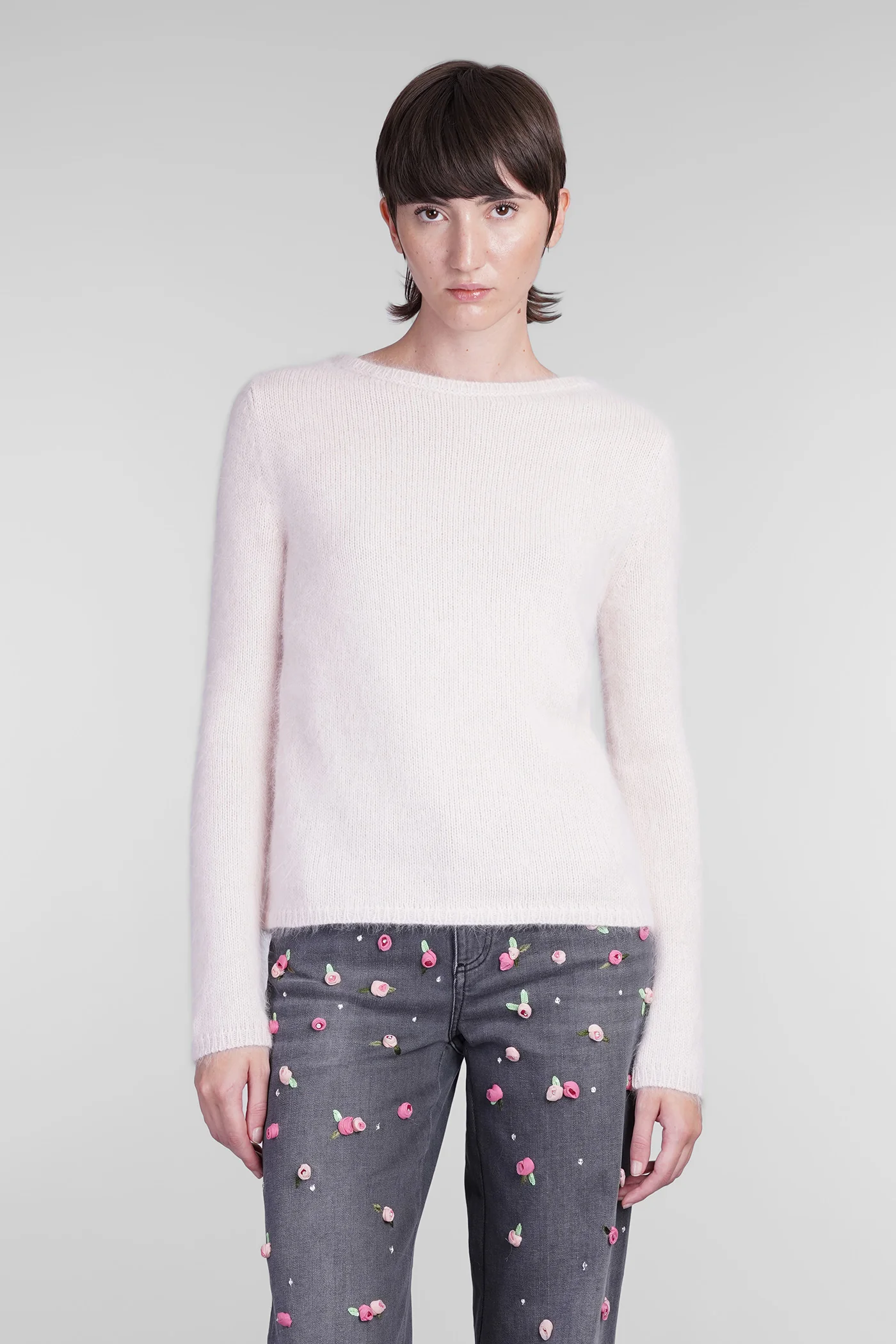 Knitwear in beige wool