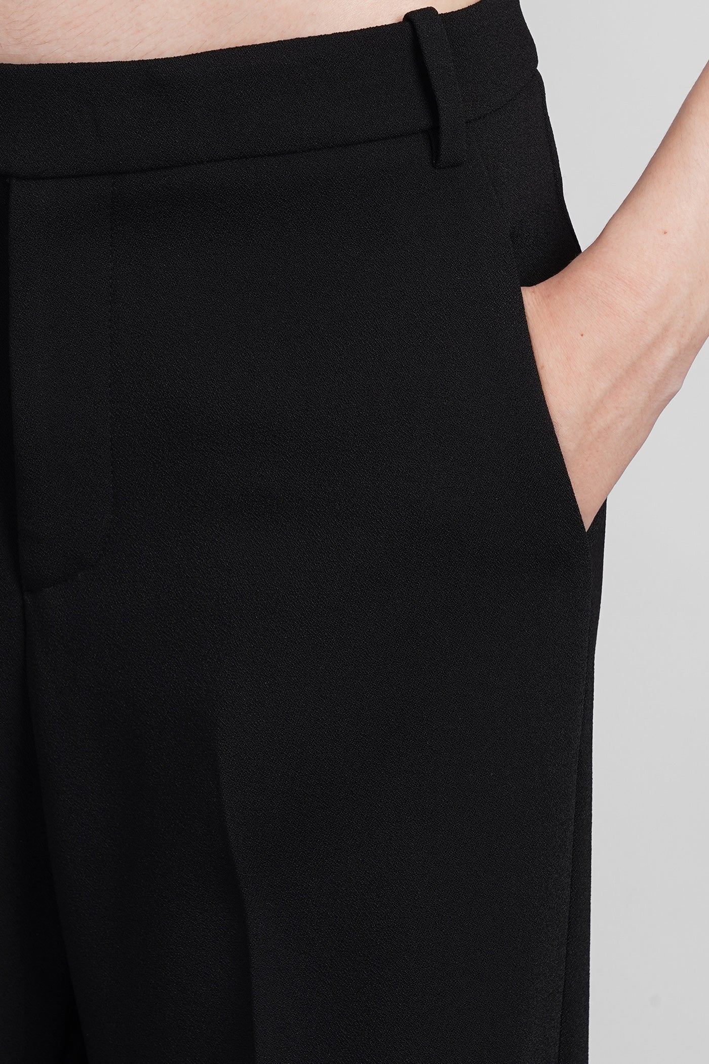 Pants in black viscose - Image 5