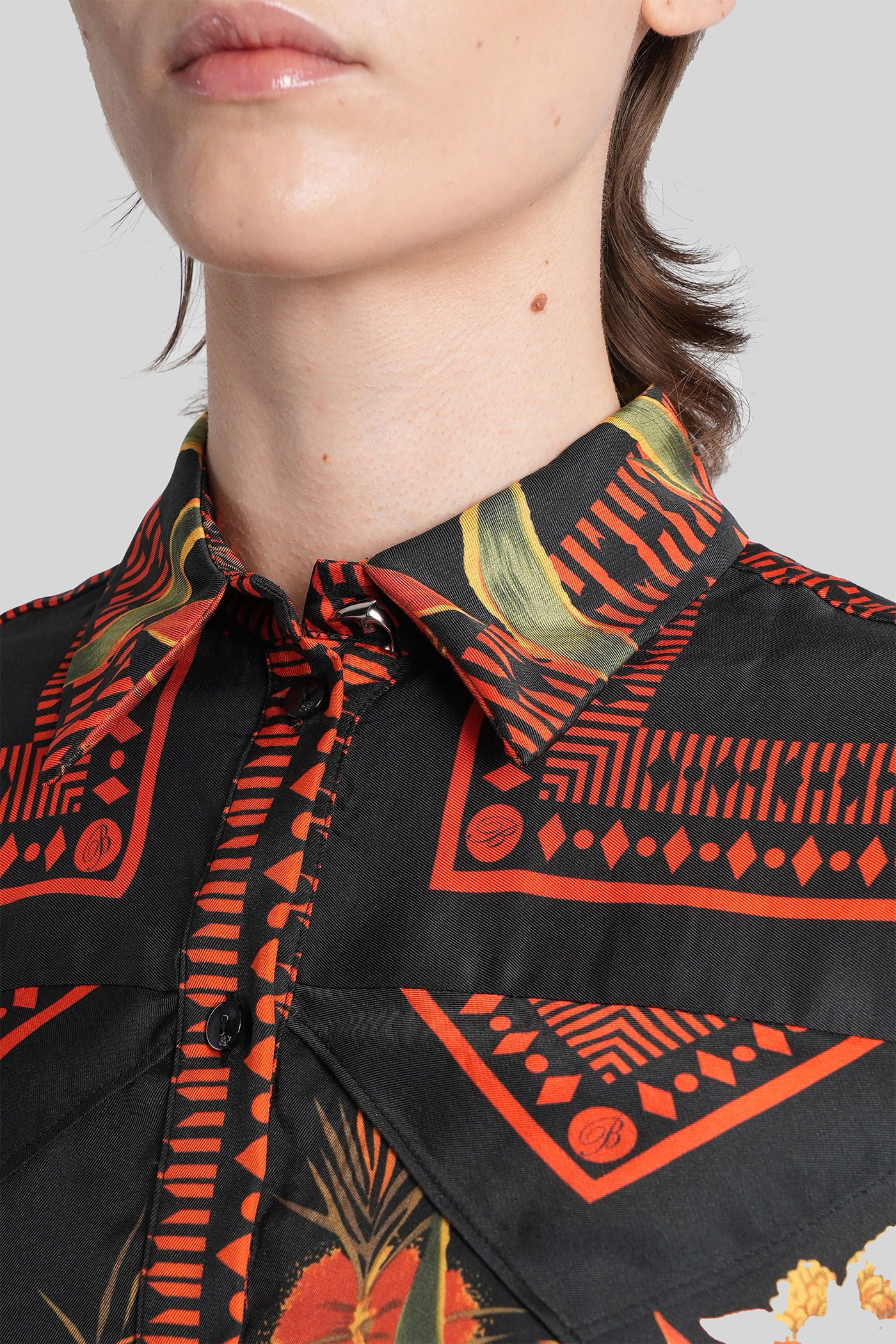 Shirt in black viscose - Image 5