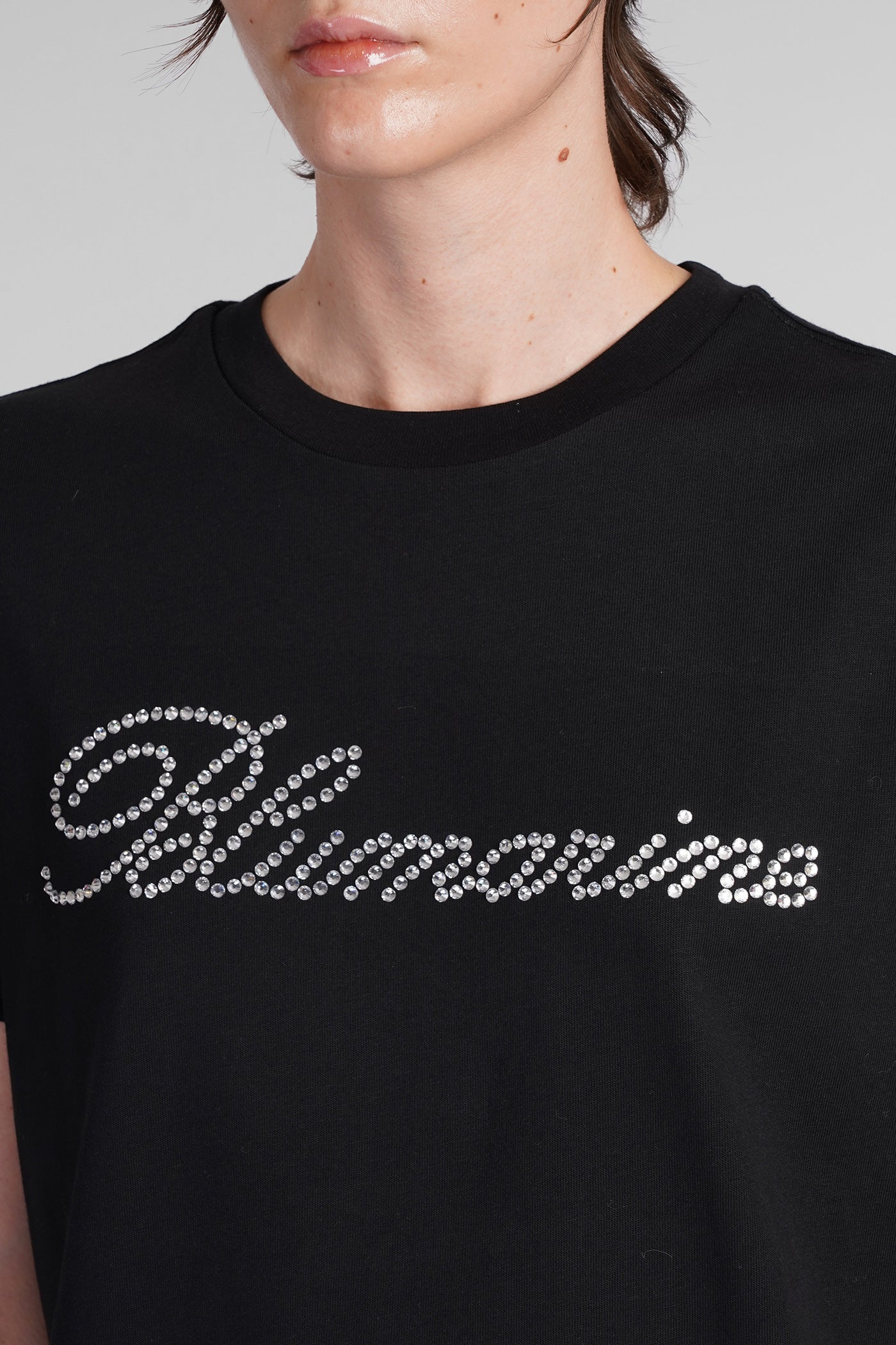 T-Shirt in black cotton - Image 5
