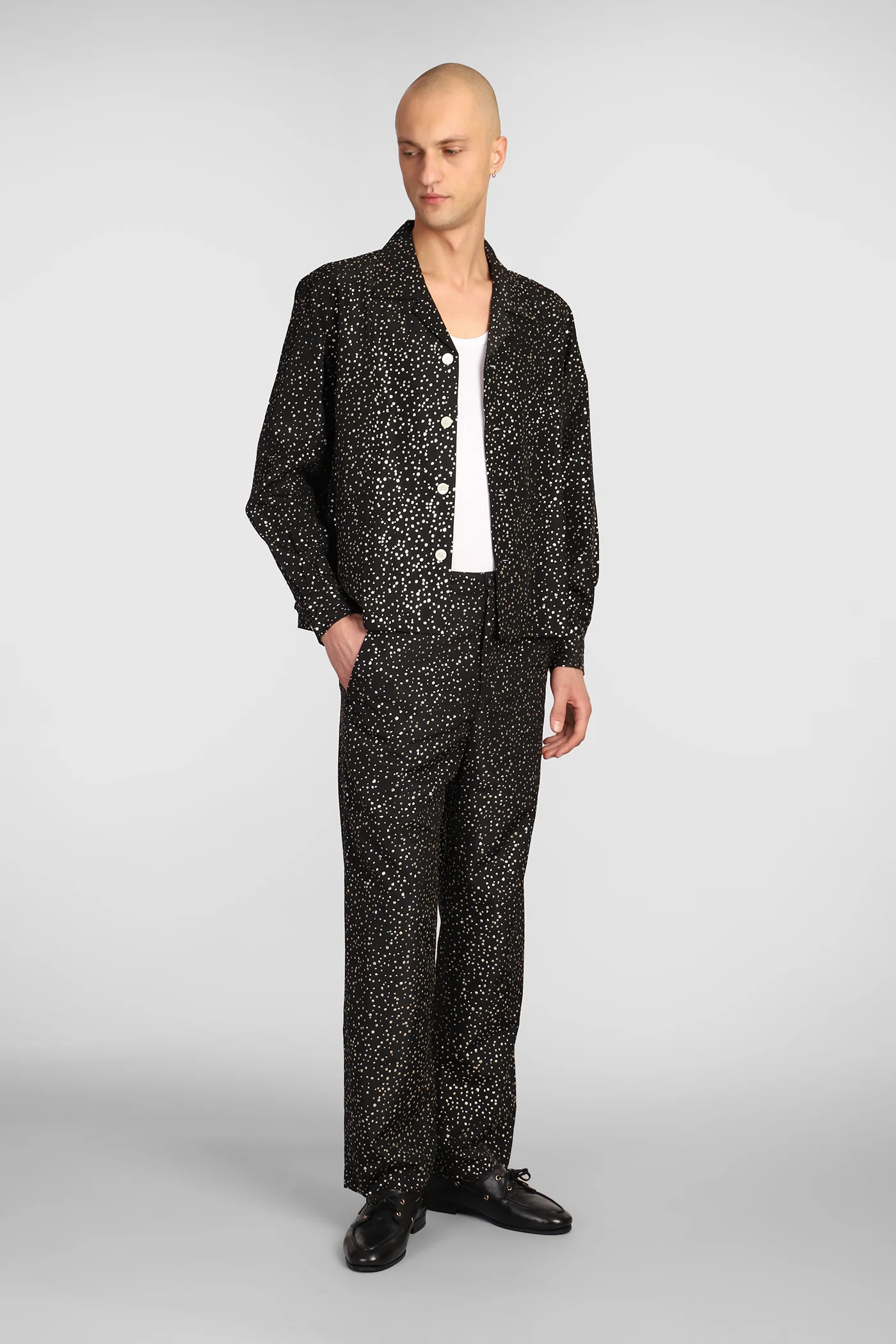 Pants in black acetate - Image 2