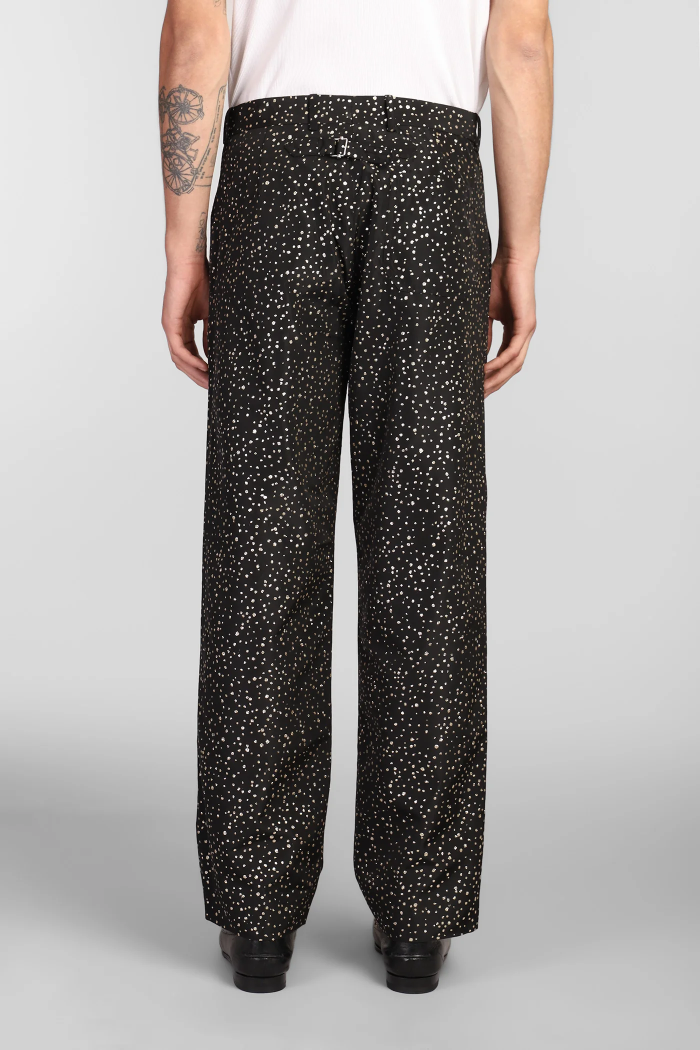 Pants in black acetate - Image 3