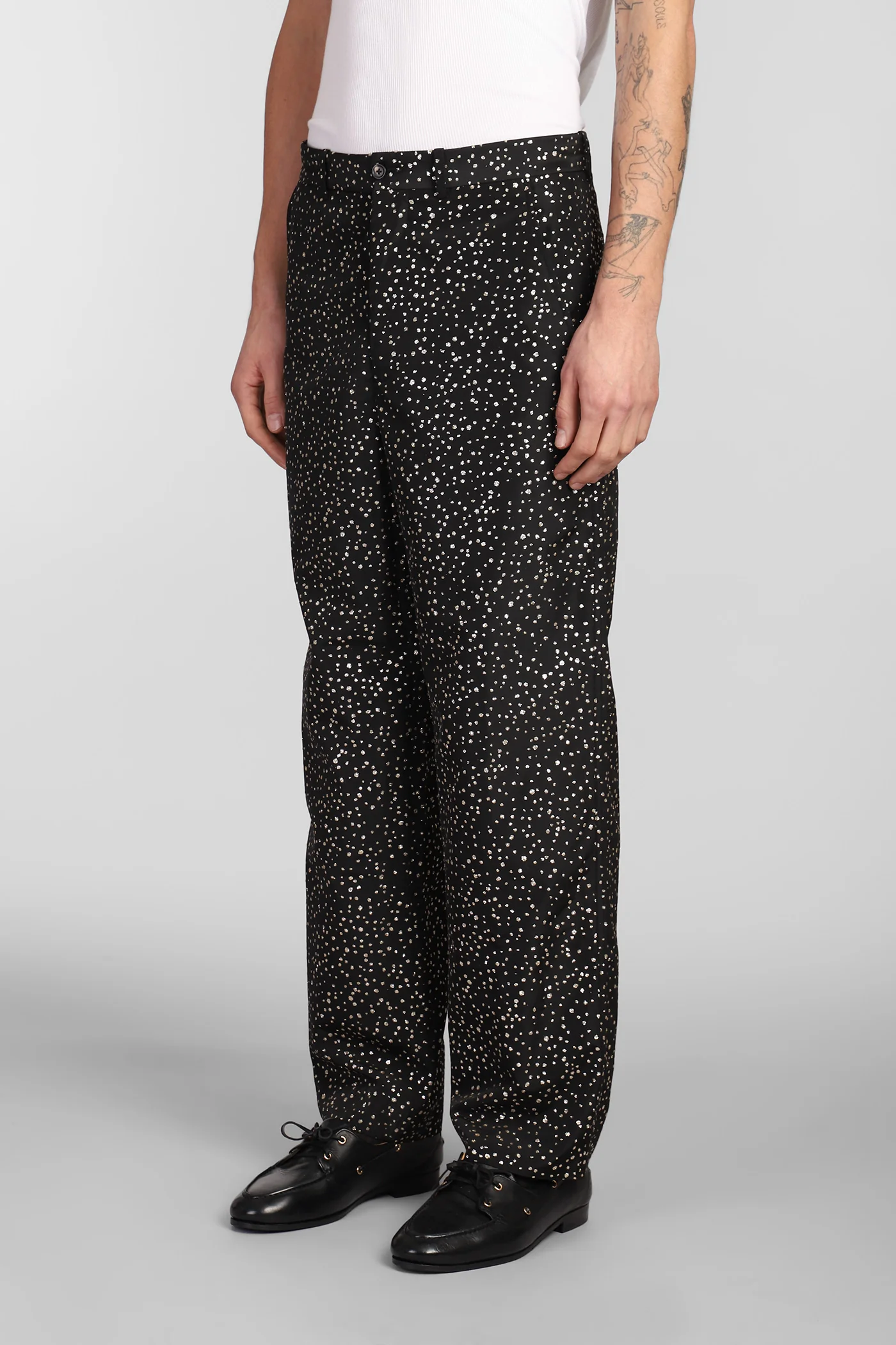 Pants in black acetate - Image 4