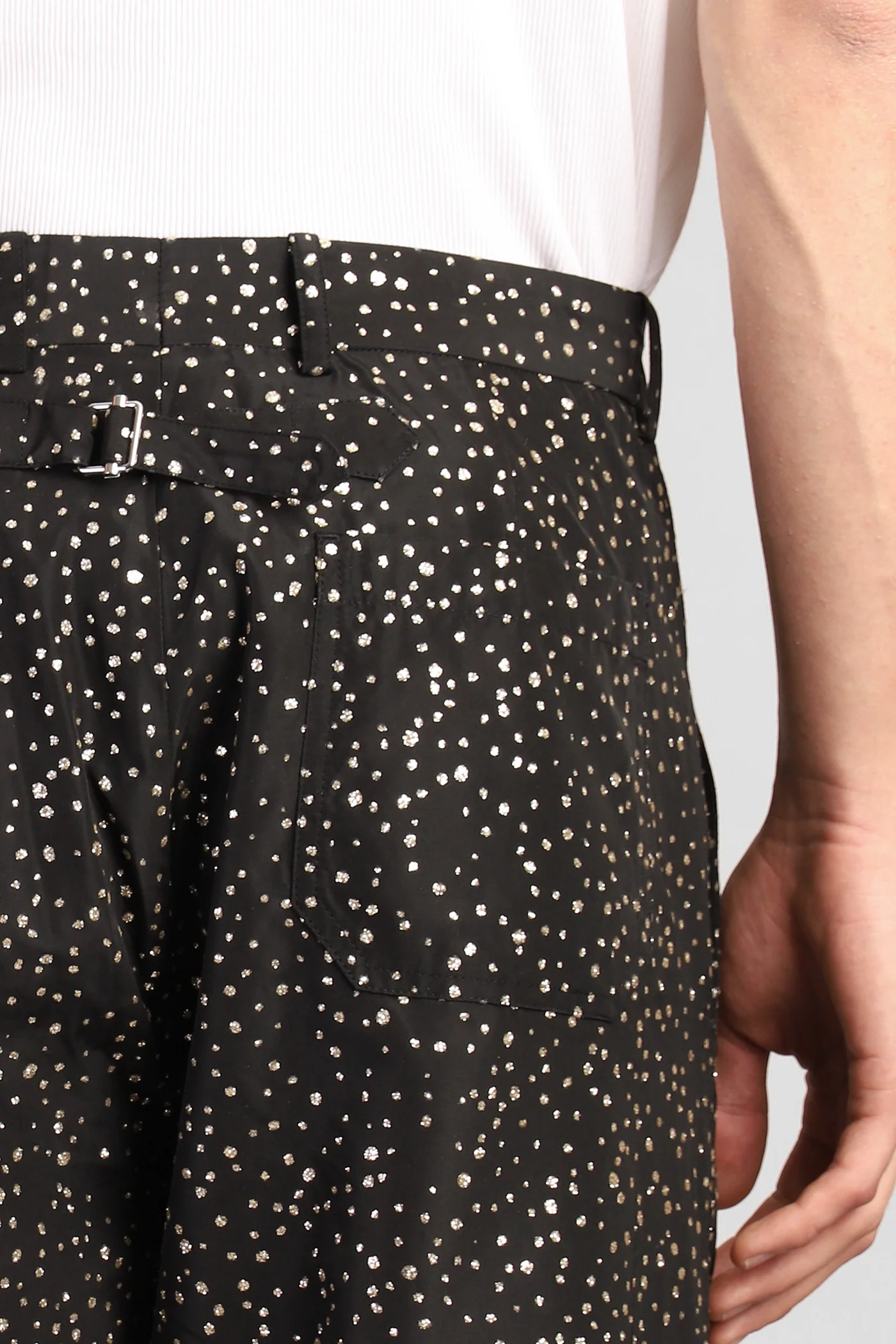 Pants in black acetate - Image 5