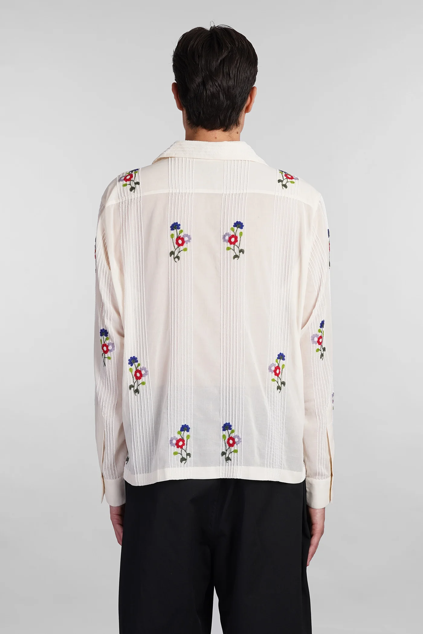 Shirt in beige cotton - Image 3