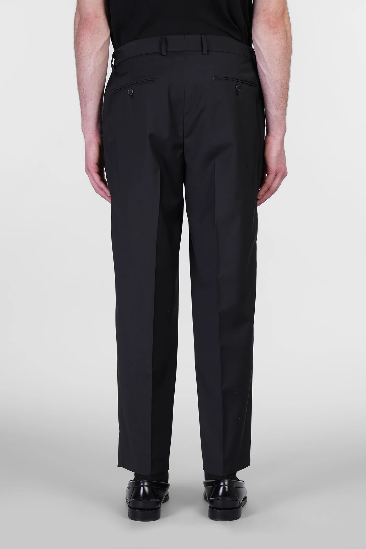 Manhattans Pants in black wool - Image 3