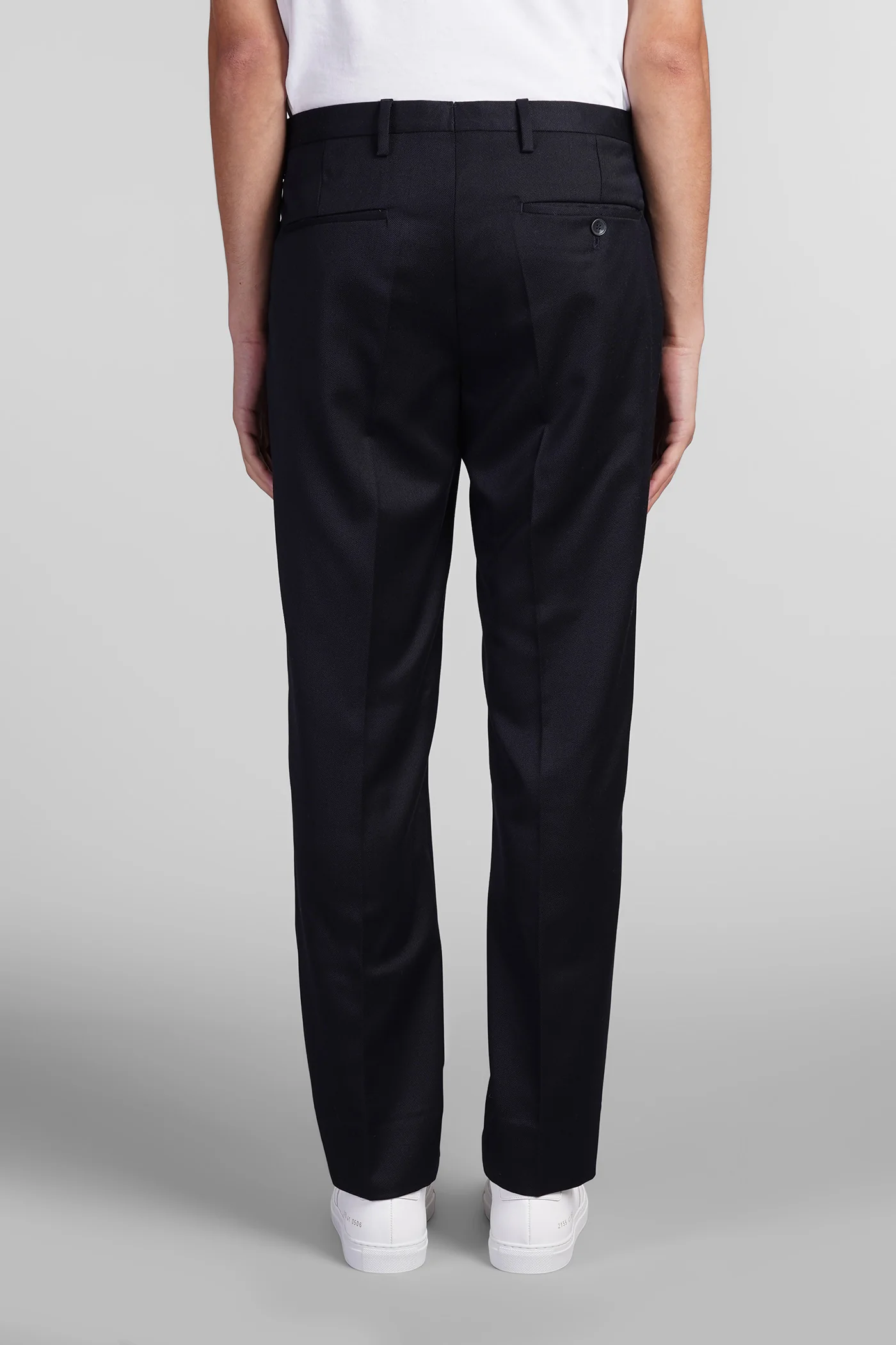 Odeons Pants in blue wool - Image 3