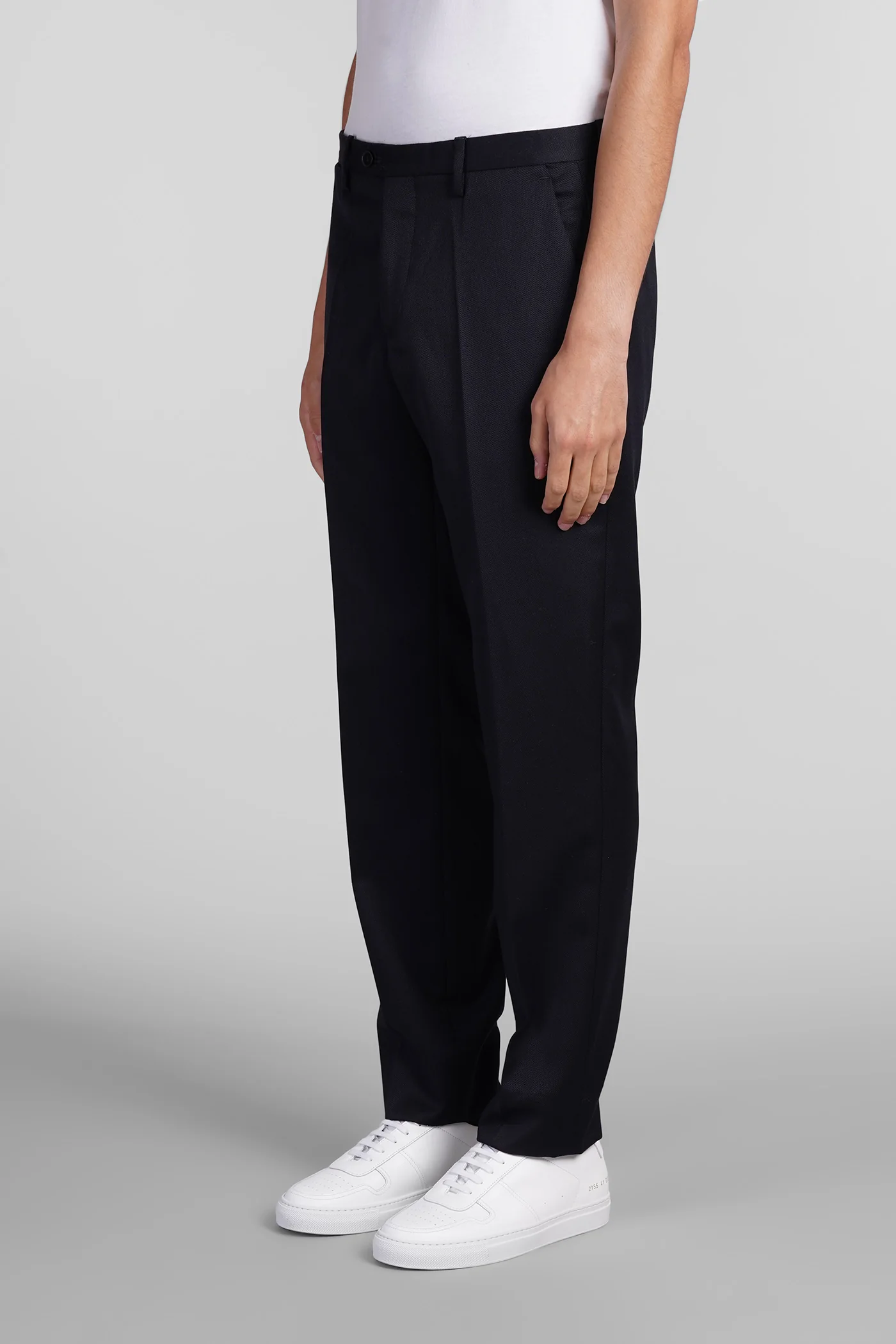 Odeons Pants in blue wool - Image 4